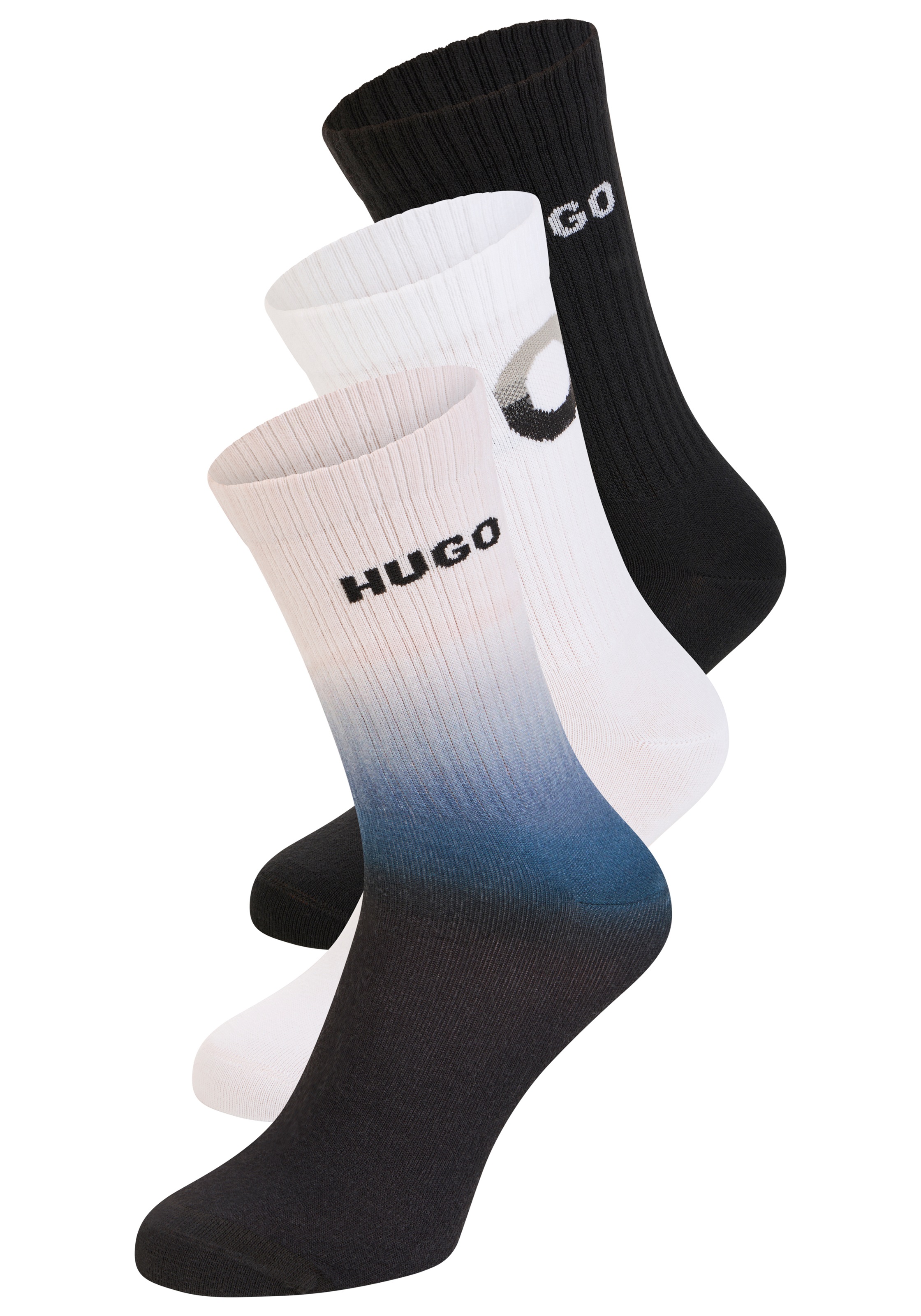 HUGO Underwear Socken 3 Paar tlg. sportlich, elastisch, jedes Paar individu günstig online kaufen
