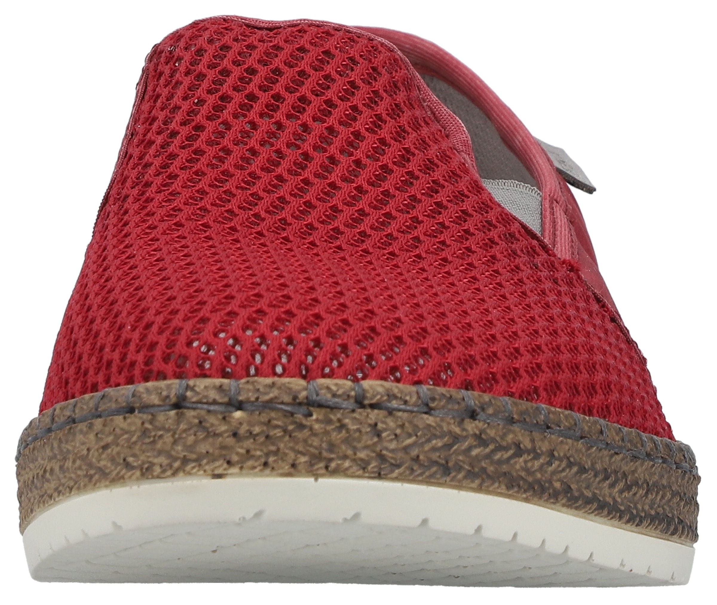 Rieker Slipper Dark Red Gray Size 43 3