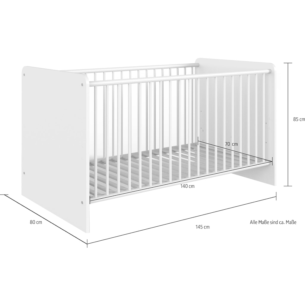 Wimex Babyzimmer-Komplettset »Borkum«, (3 St.)