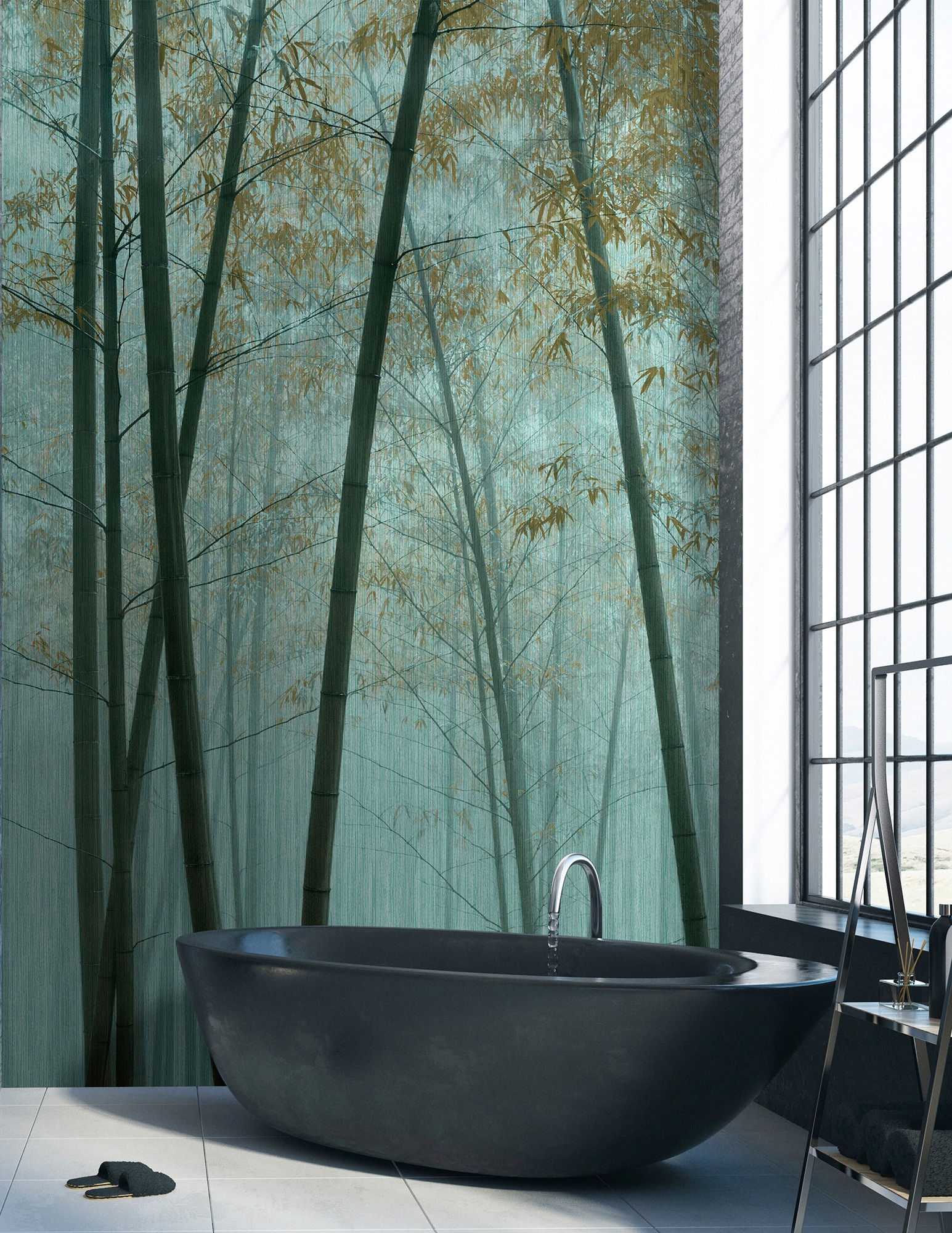 living walls Fototapete "Walls by Patel In The Bamboo" glatt Vlies, Wand günstig online kaufen