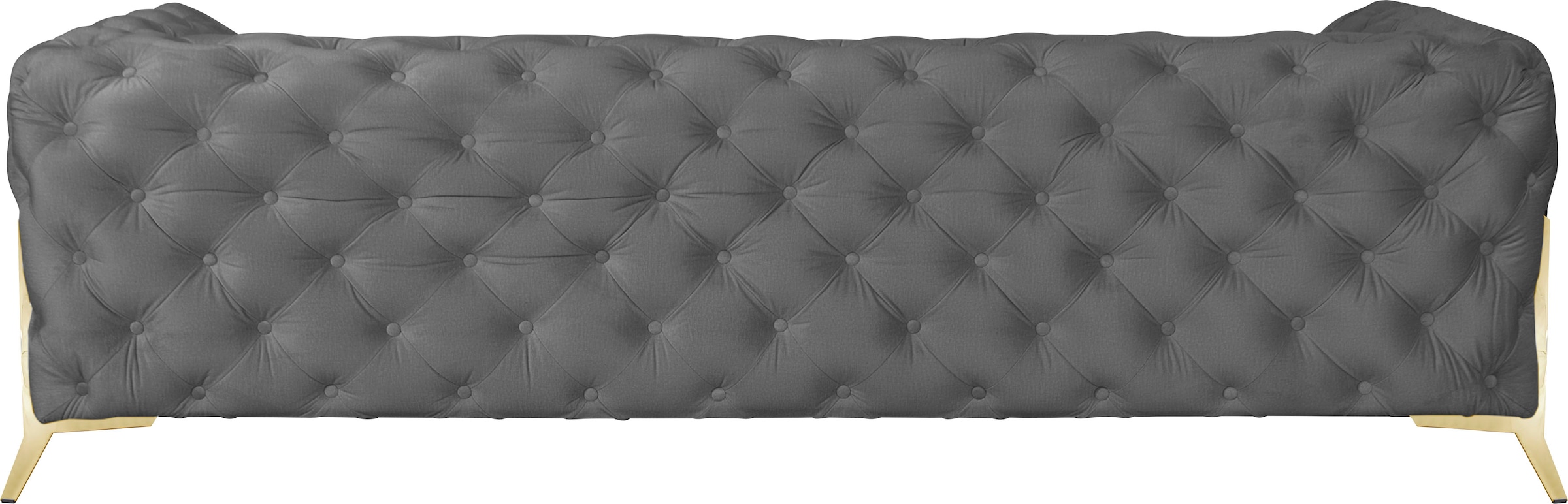 Leonique Chesterfield-Sofa »Amaury«, aufwändige Knopfheftung, moderne Chesterfield Optik, Fußfarbe wählbar
