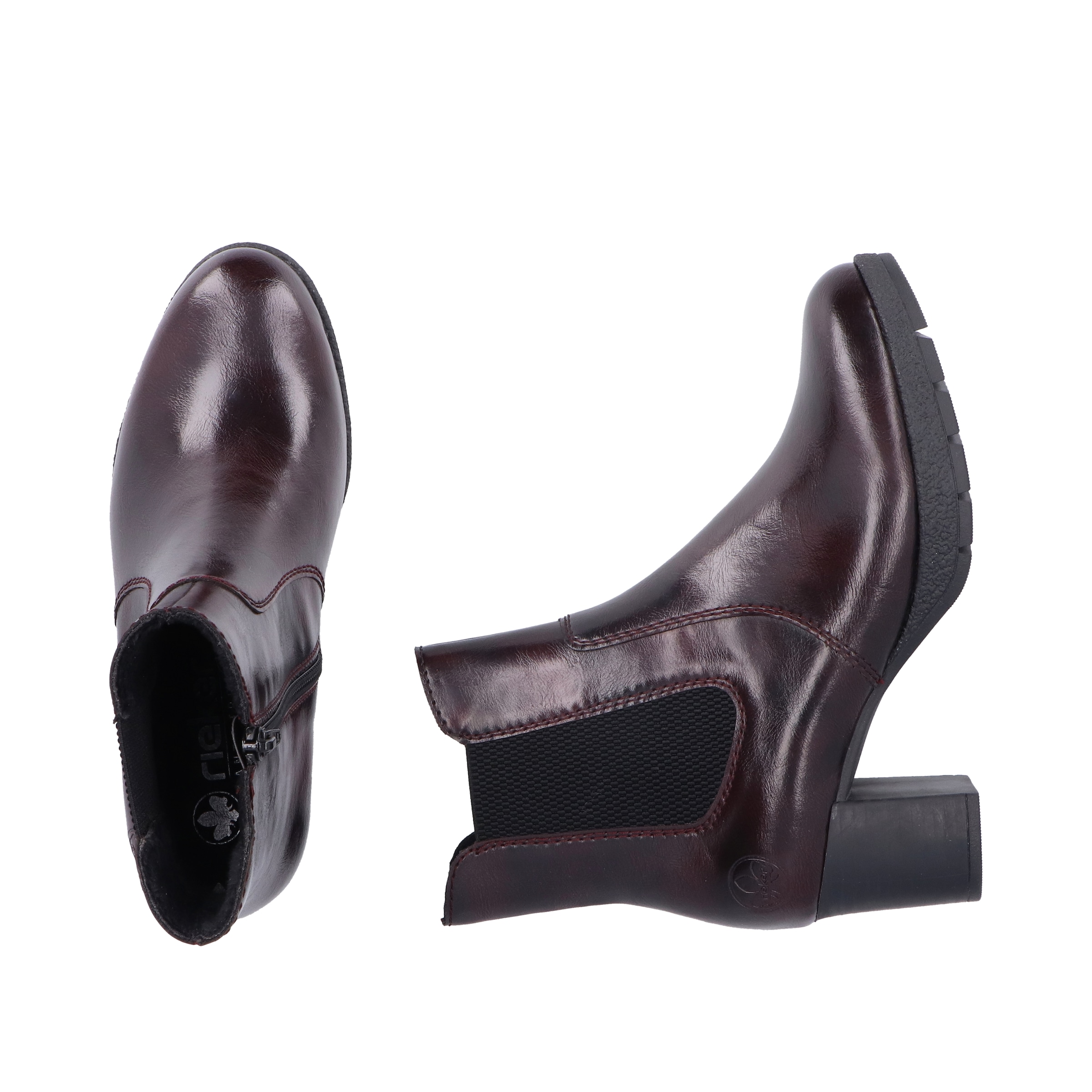 Rieker Chelseaboots  Stiefelette mit Stretch und Reißverschluss