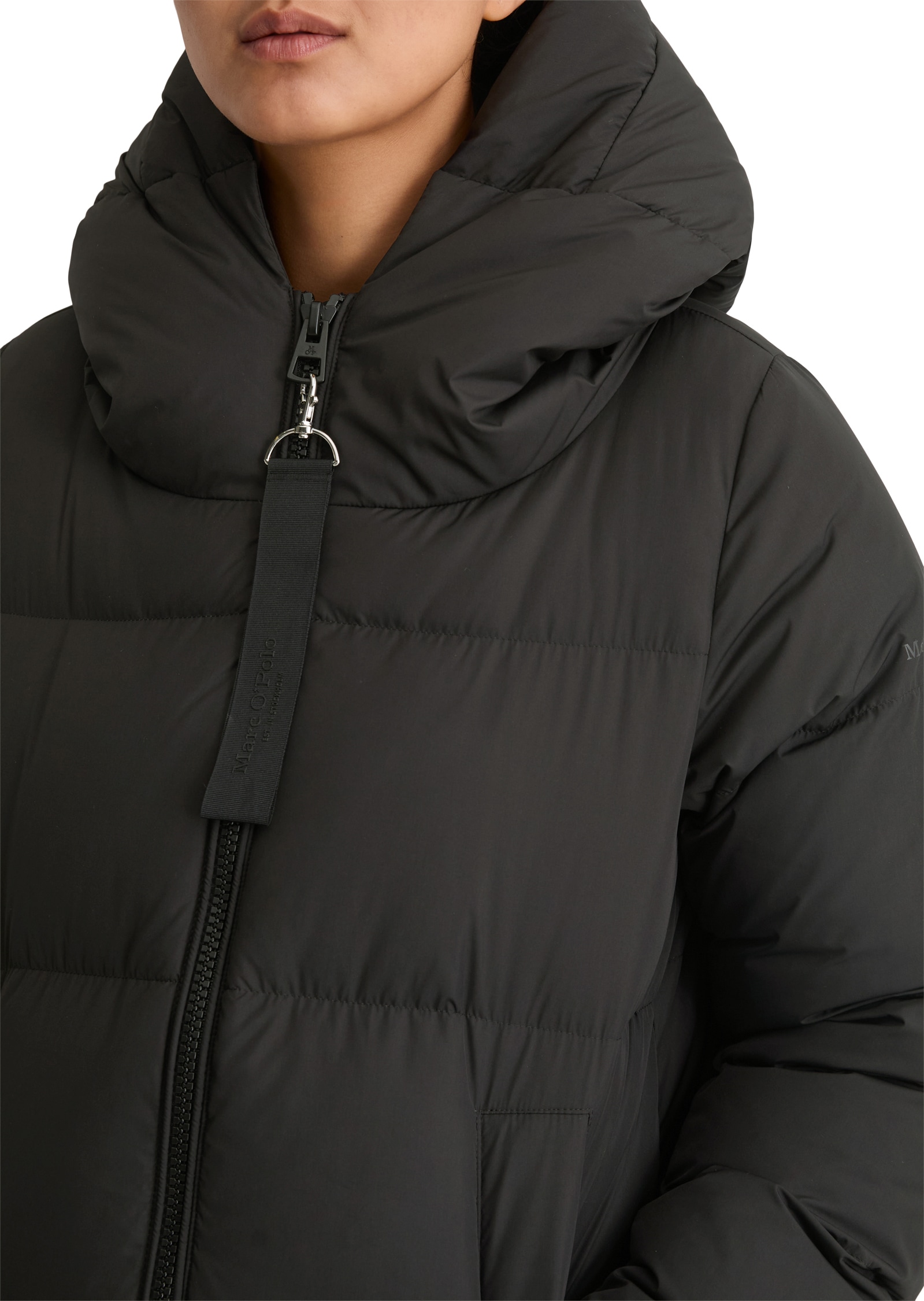Marc O'Polo Steppmantel, Wintermantel, integrierter Rucksackgurt innen, seitliche Schlitze