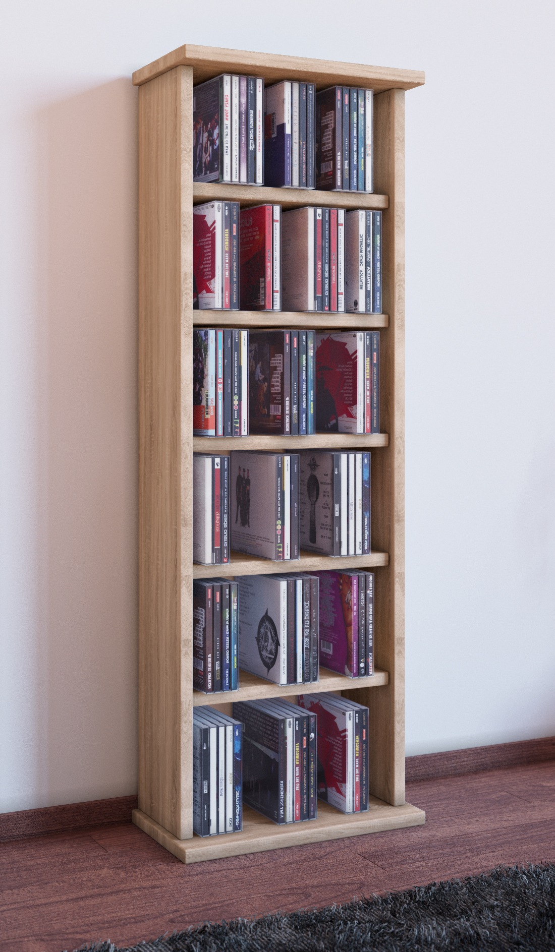 VCM Media-Regal »Holz CD DVD Stand Regal Schrank Ständer Vostan«