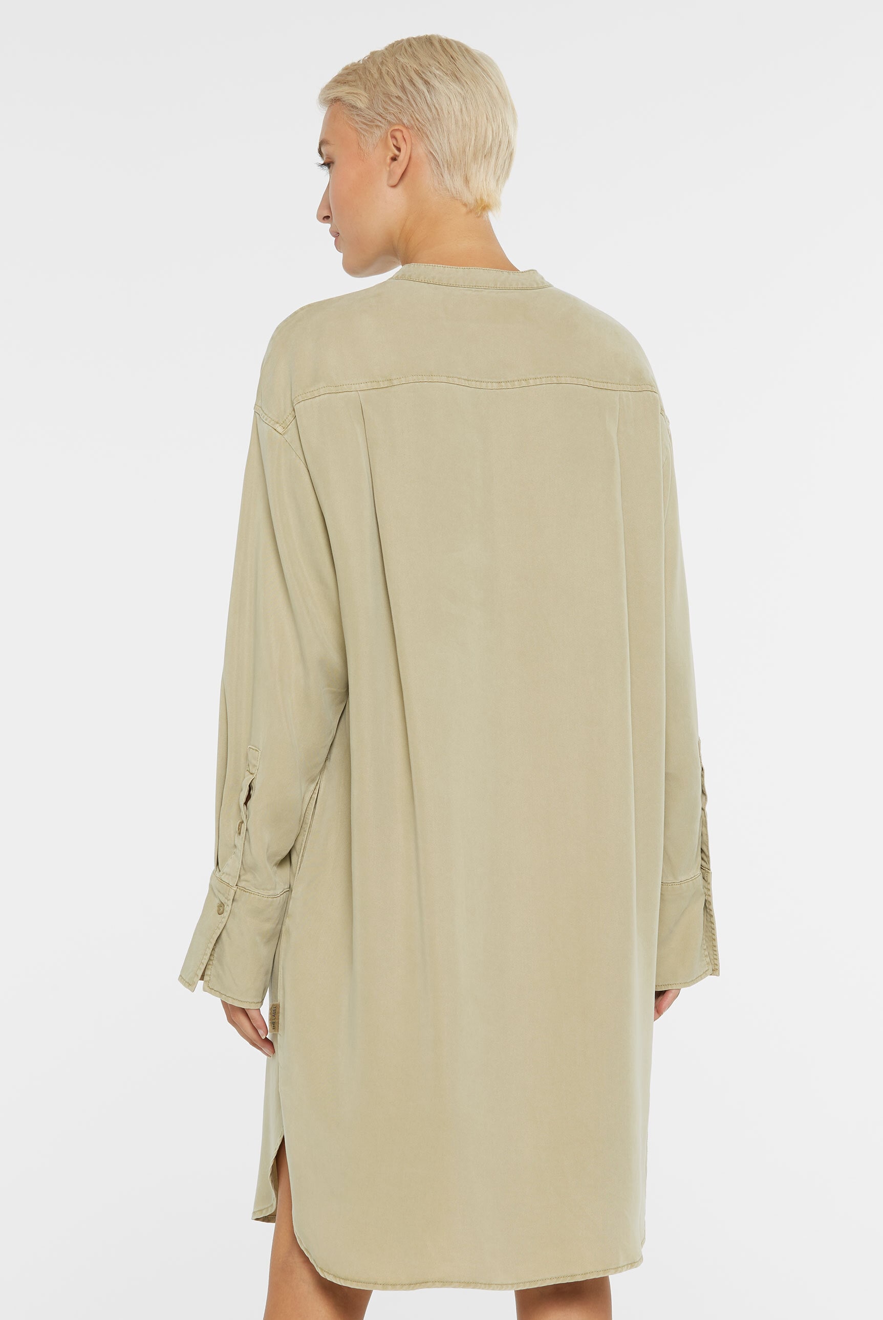 SENSES.THE LABEL Sommerkleid Ohne Taschen mit abgerundetem Saum