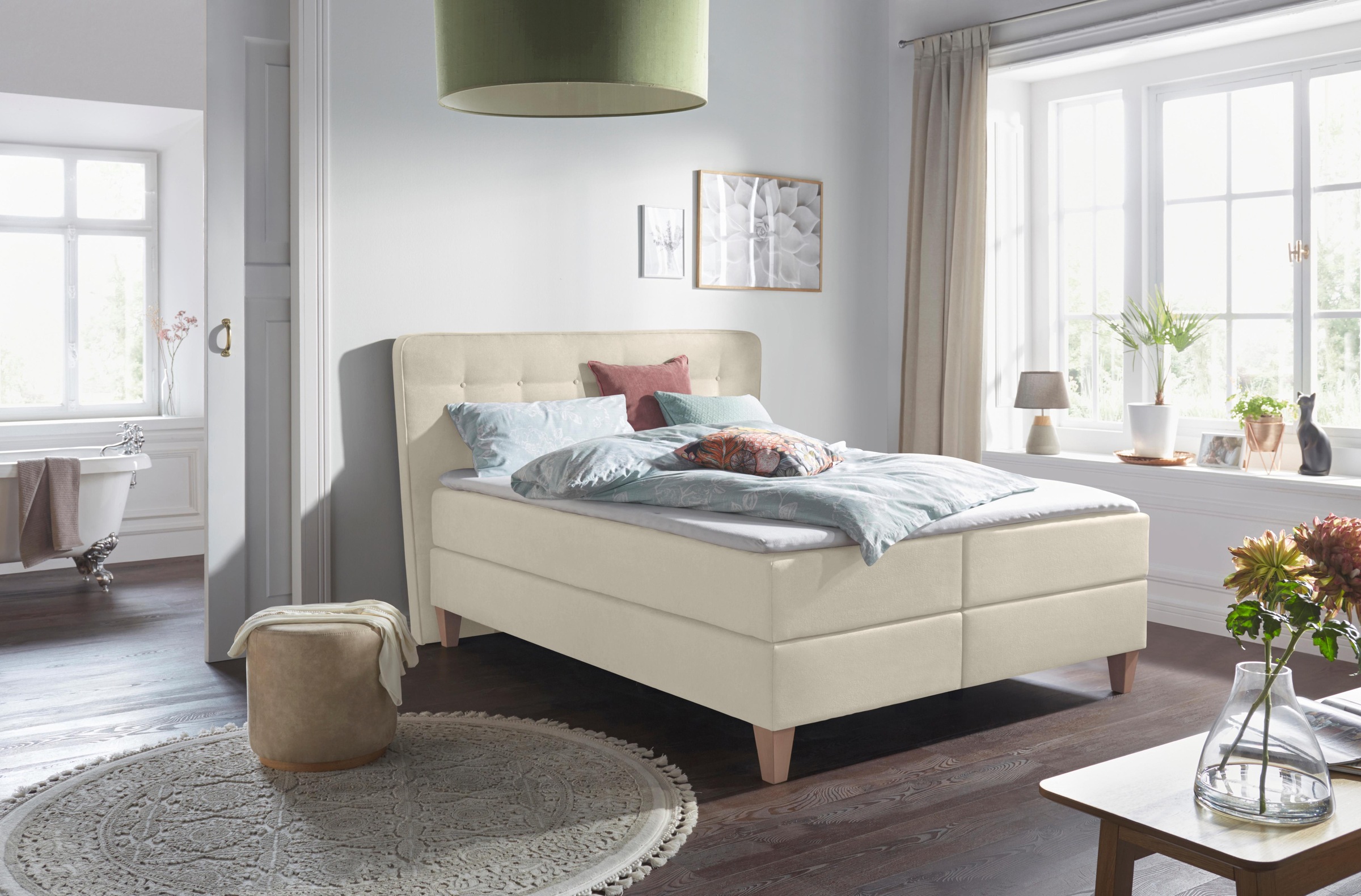 Home affaire Boxspringbett »Ascola«, incl. Topper, 5, Breiten, 3 Ausführungen, 2 Härtegrade
