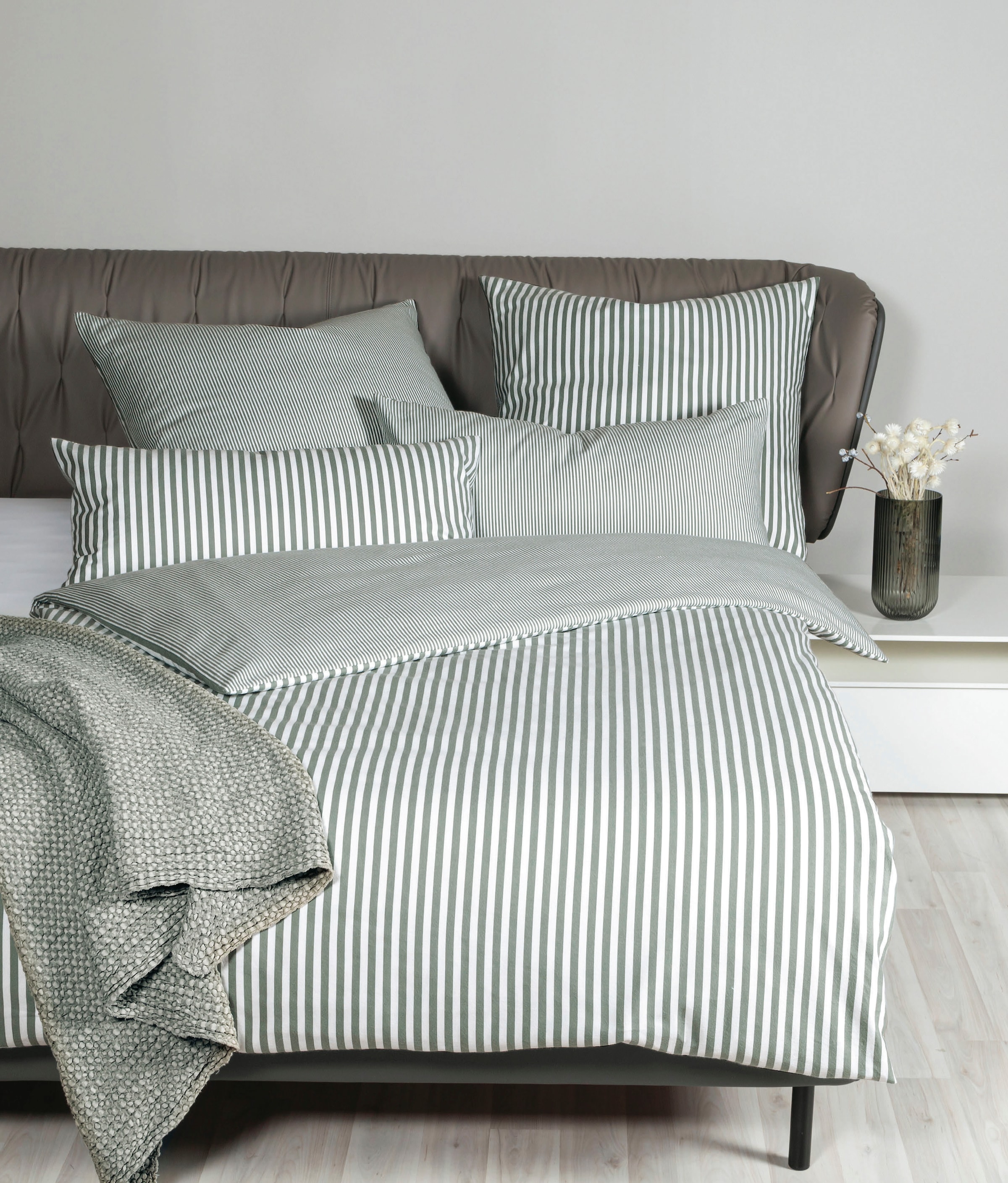 Janine Bettwäsche "Edelflanell78060 21" mit Reißverschluss günstig online kaufen