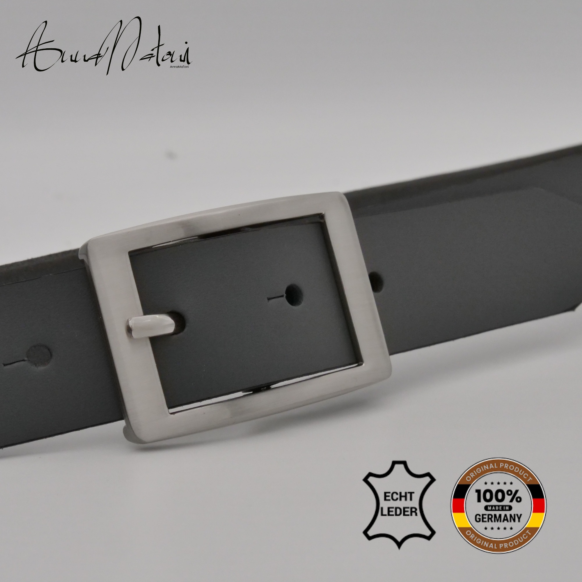 AnnaMatoni Ledergürtel "AnnaMatoni Damen Basic Ledergürtel 3cm echt Leder M günstig online kaufen