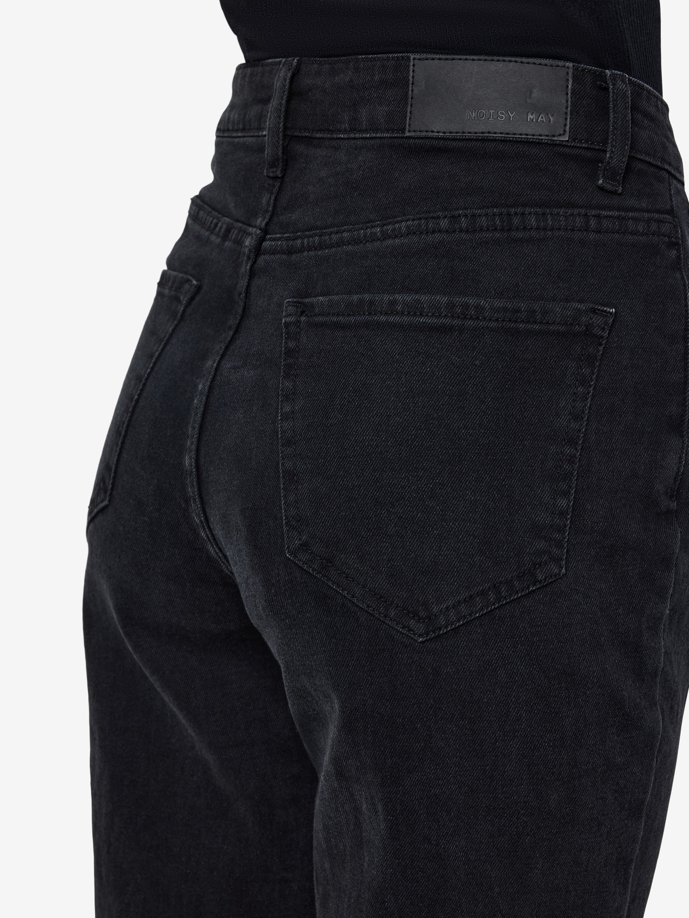 Noisy may High-waist-Jeans »NMDAISY HW MOM FIT JEAN BLACK FWD NOOS«