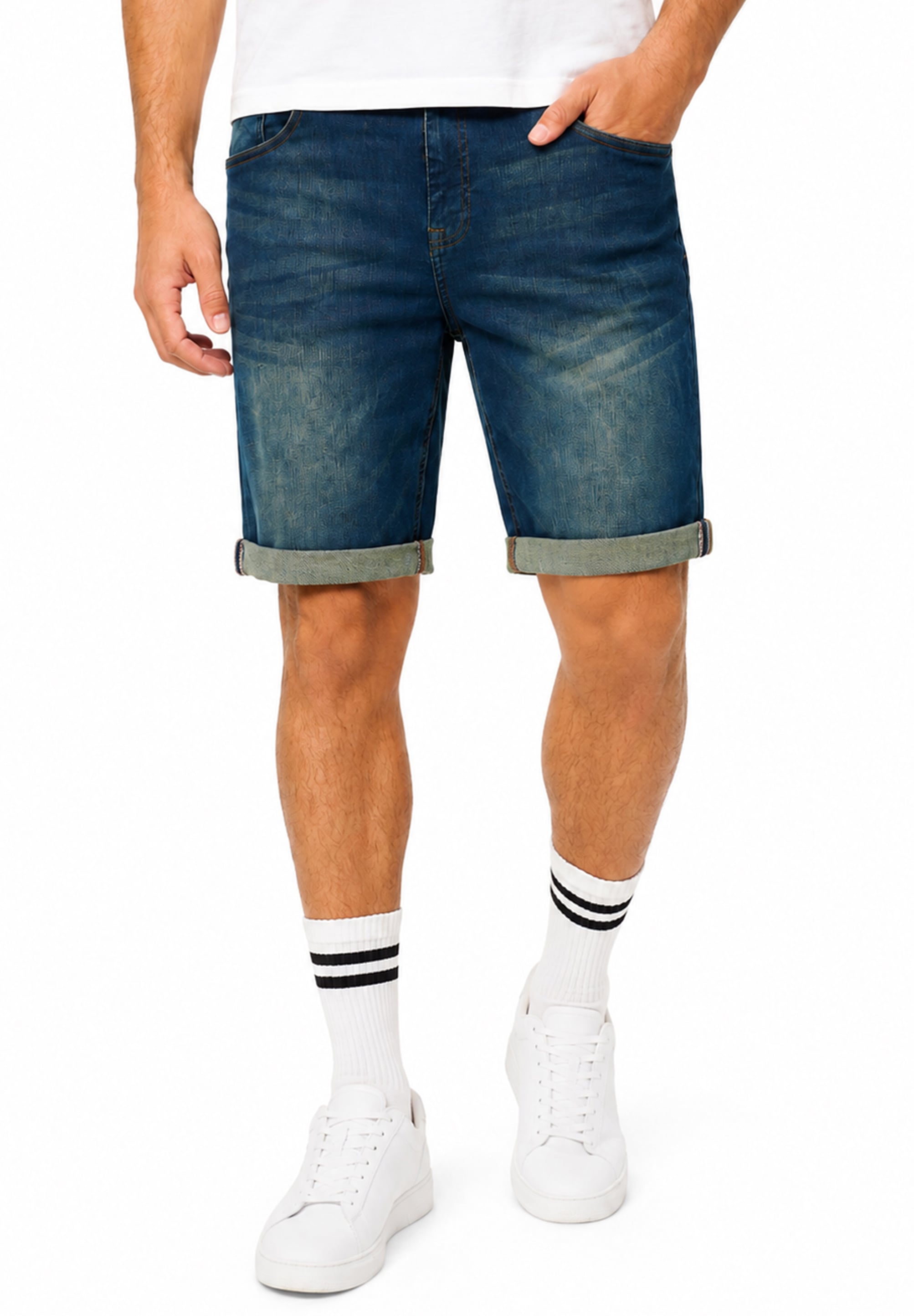 SOULSTAR Shorts »im Baggy-Fit aus 100% Baumwolle für Herren«  Sommer-Shorts Bermuda für Männer mit Elasthan