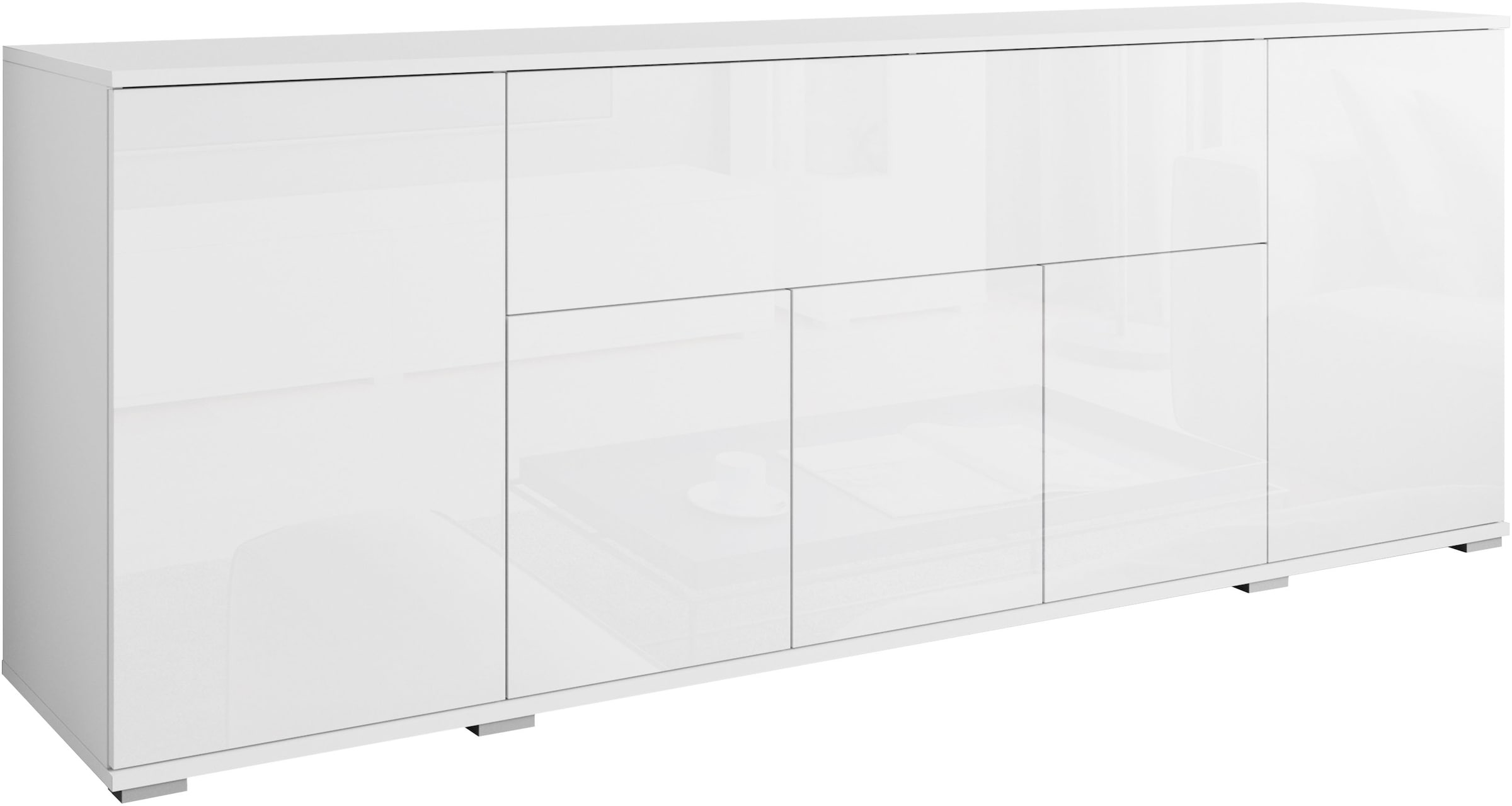 OTTO home Sideboard »Kenia, B/H/T: 180 x 68 x 39,5 cm« 1 Stk. tlg. Push-to-Open, Klappe und verstellbare Einlegeböden