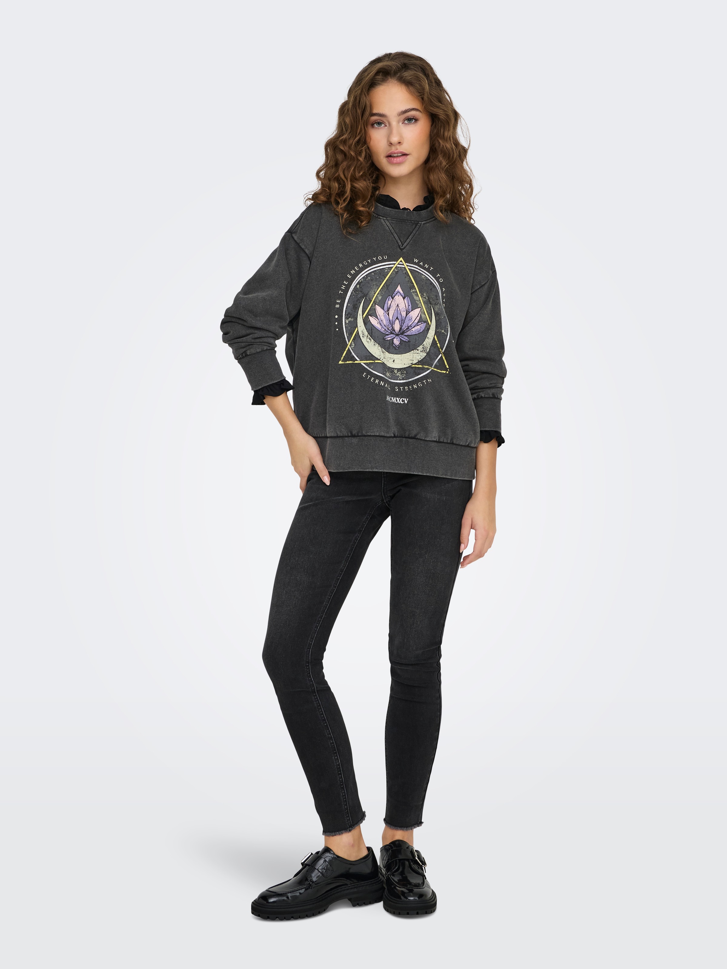 ONLY Sweatshirt »ONLLUCINDA L/S O-NECK SWT«