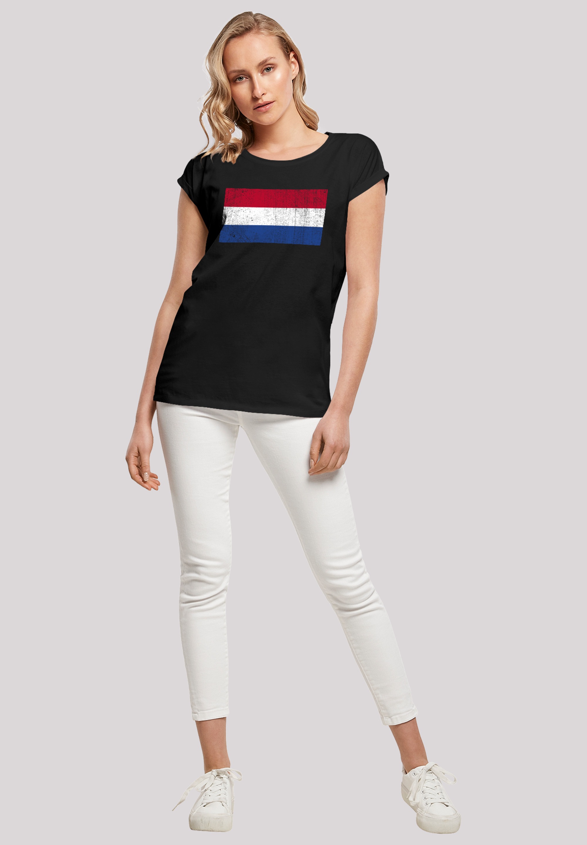 F4NT4STIC T-Shirt »Netherlands Flagge NIederlande BAUR Angabe | bestellen distressed«, Keine für Holland