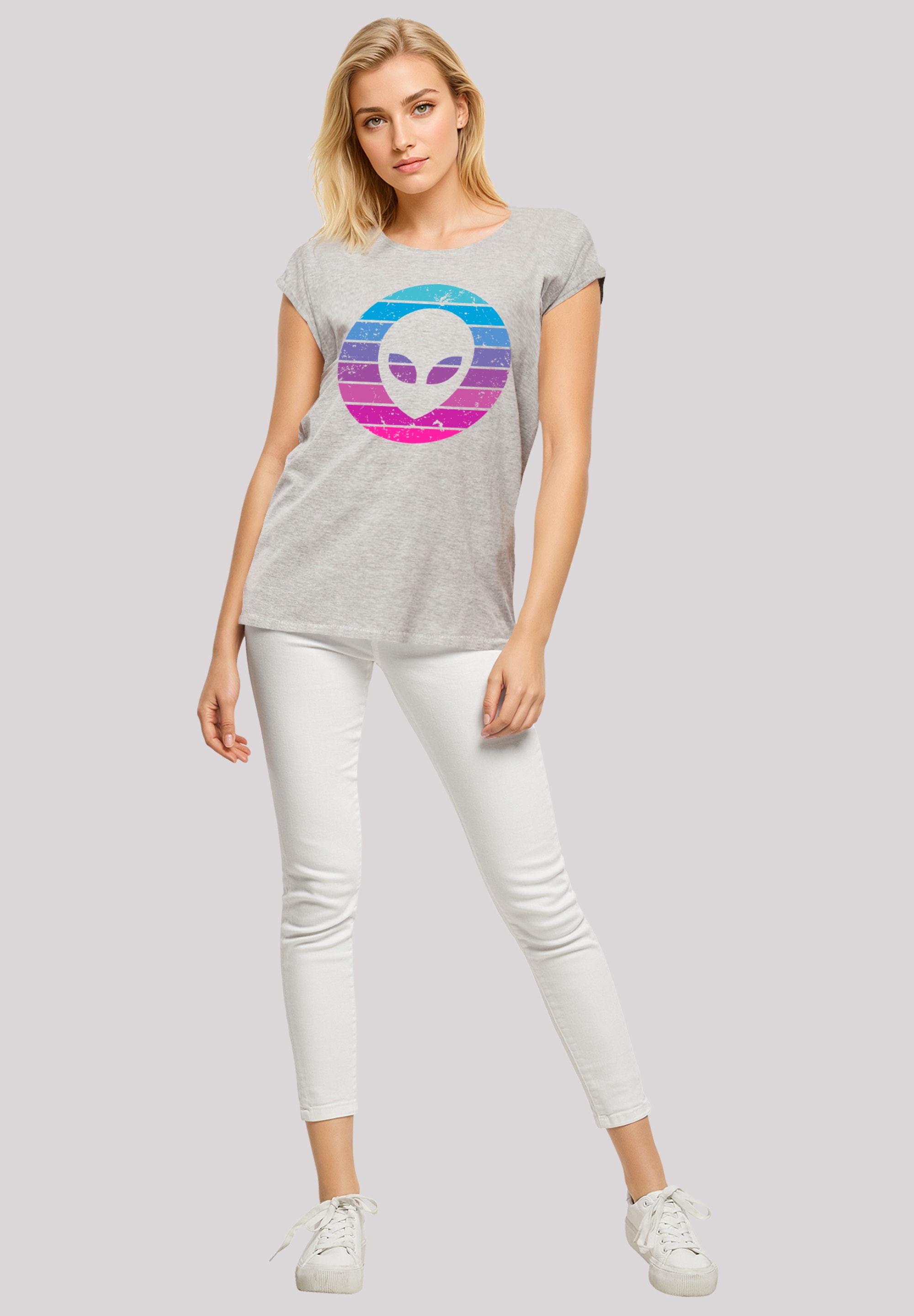 F4NT4STIC T-Shirt »Alien Kopf« Premium Qualität