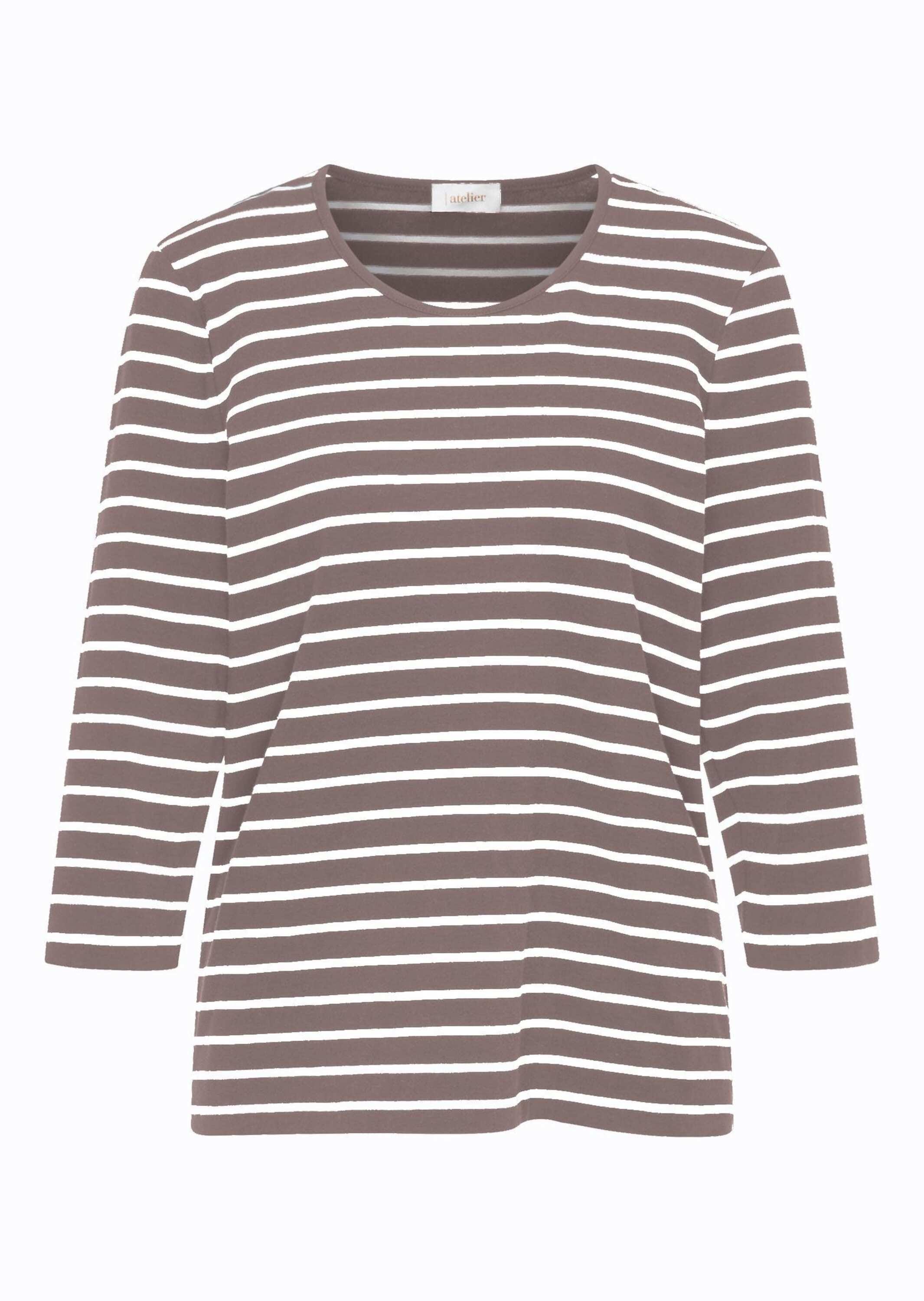 GOLDNER 3/4-Arm-Shirt "Kurzgröße Buntgewirktes Ringelshirt" günstig online kaufen