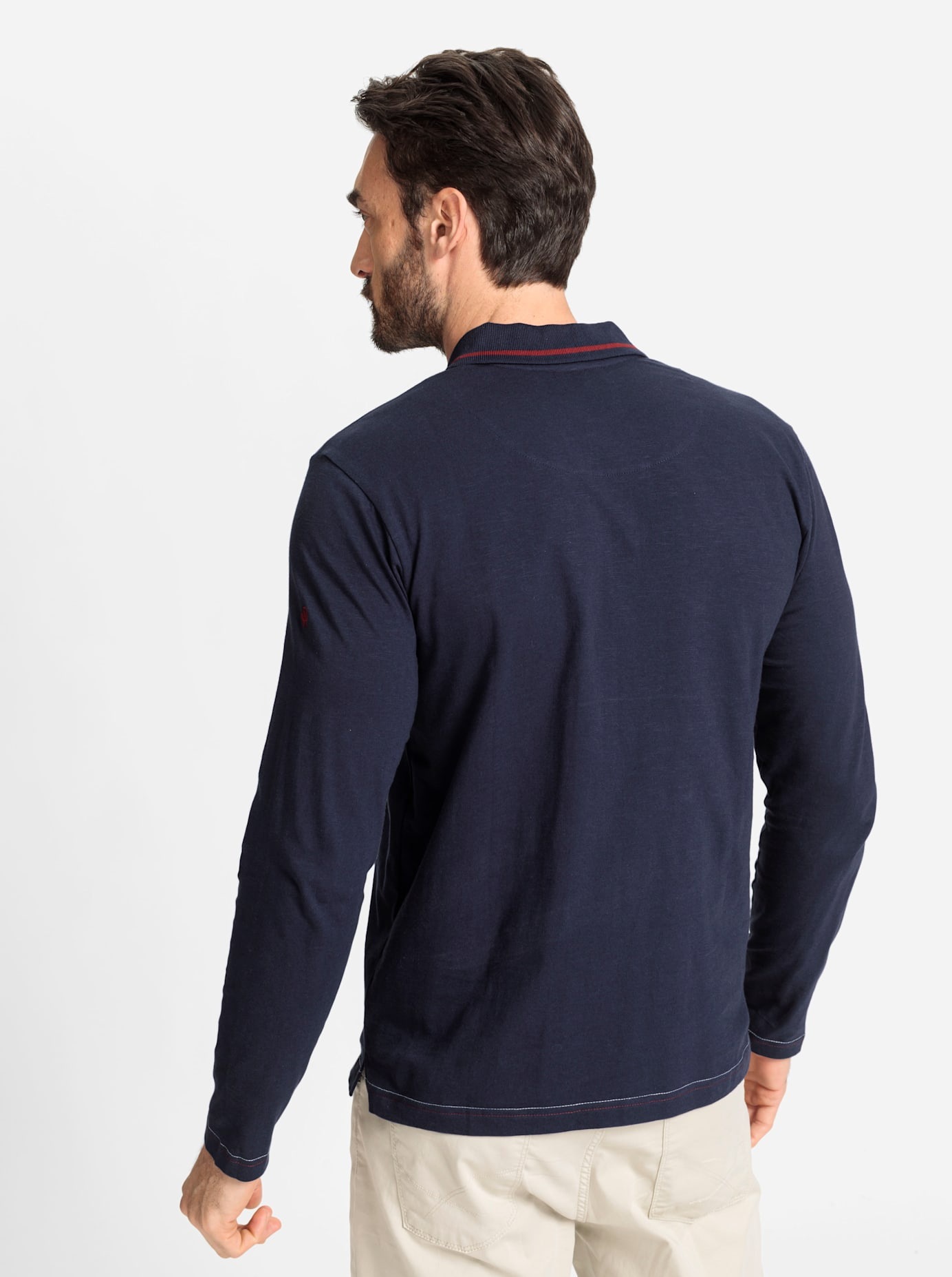 Marco Donati Poloshirt "Langarm-Poloshirt", 1 Stk. günstig online kaufen