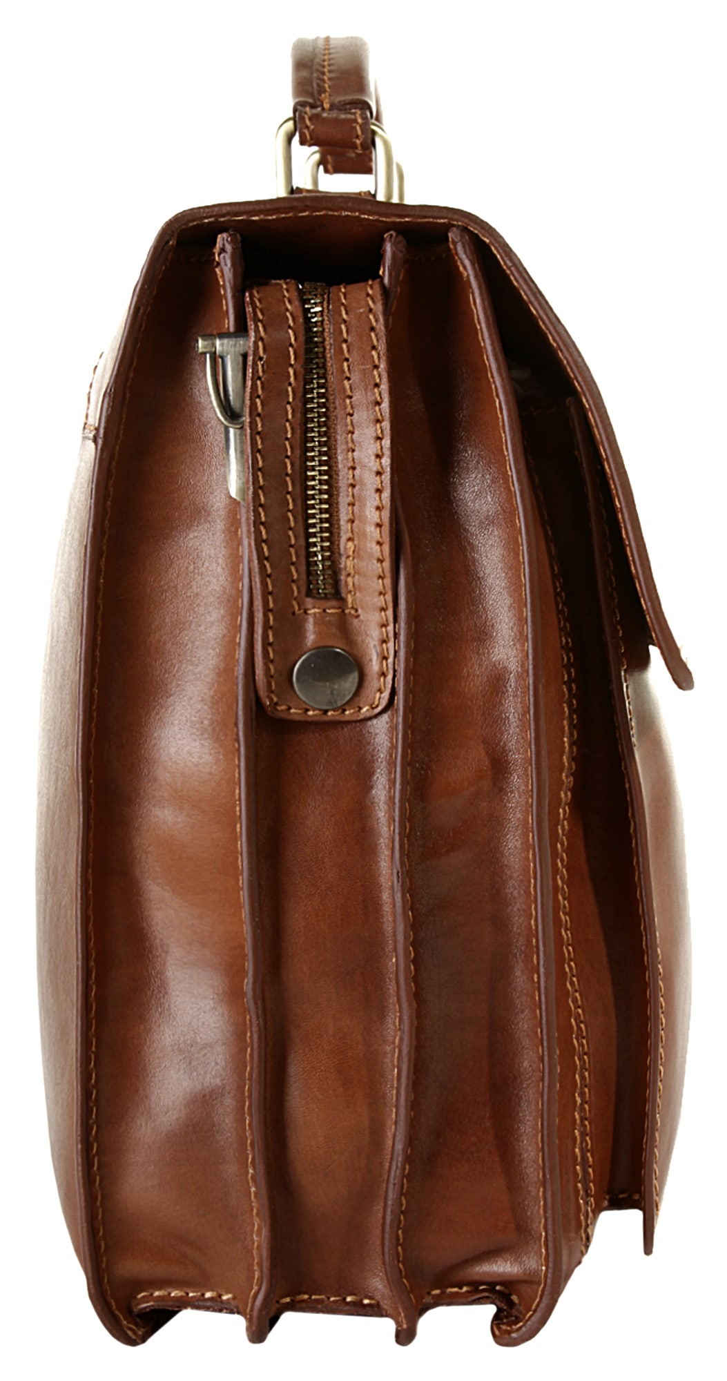 Piké Aktentasche echt Leder, Made in Italy