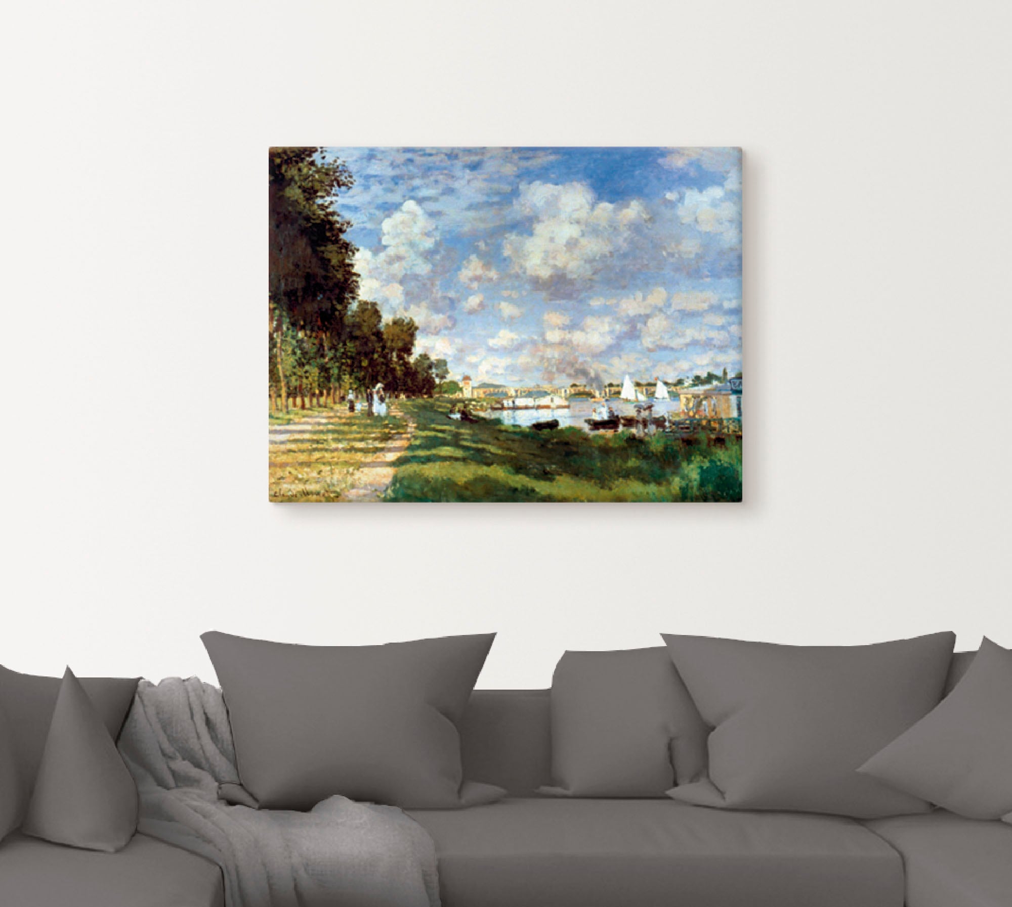 Artland Leinwandbild »Das Becken bei Argenteuil, 1875«, Gewässer, (1 St.), auf Keilrahmen gespannt