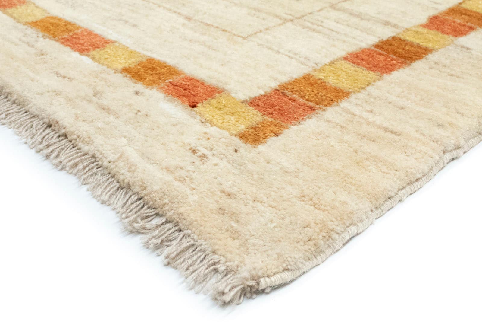 Wollteppich »Loribaft Teppich | beige«, BAUR handgeknüpft rechteckig, handgeknüpft morgenland