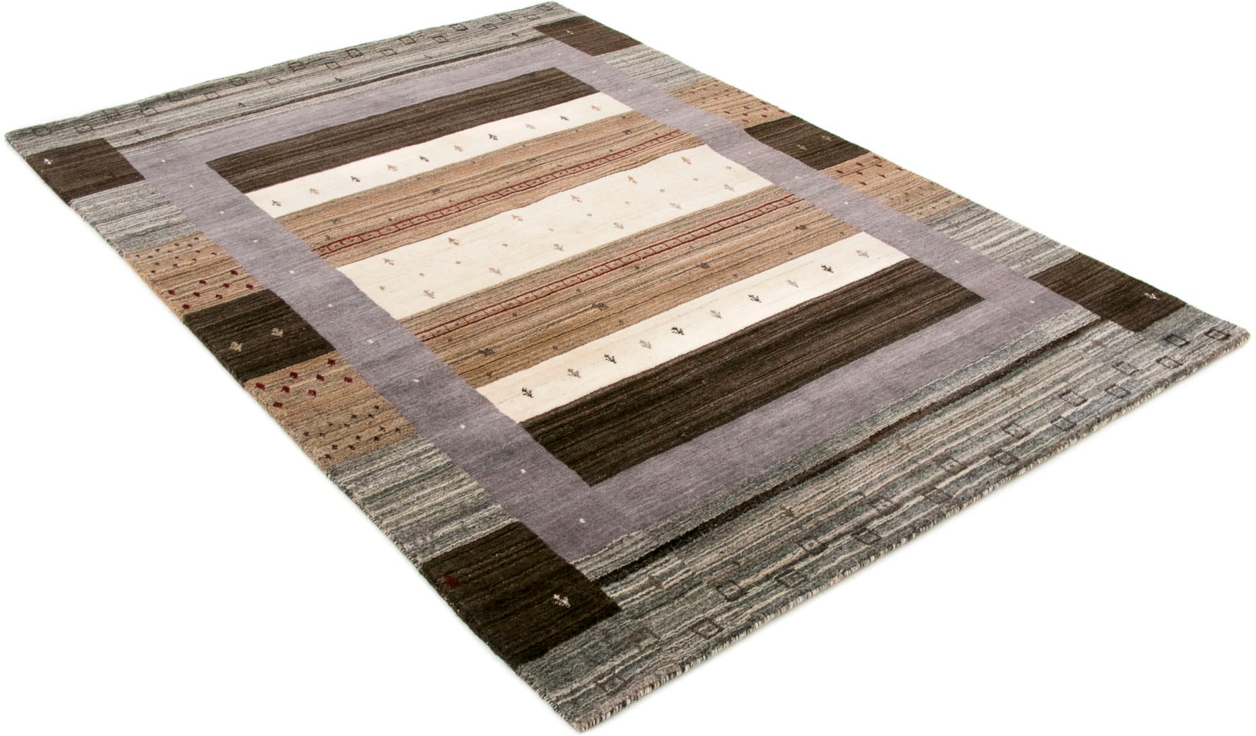 carpetfine Wollteppich »Gabbeh Helen«, rechteckig, 15 mm Höhe