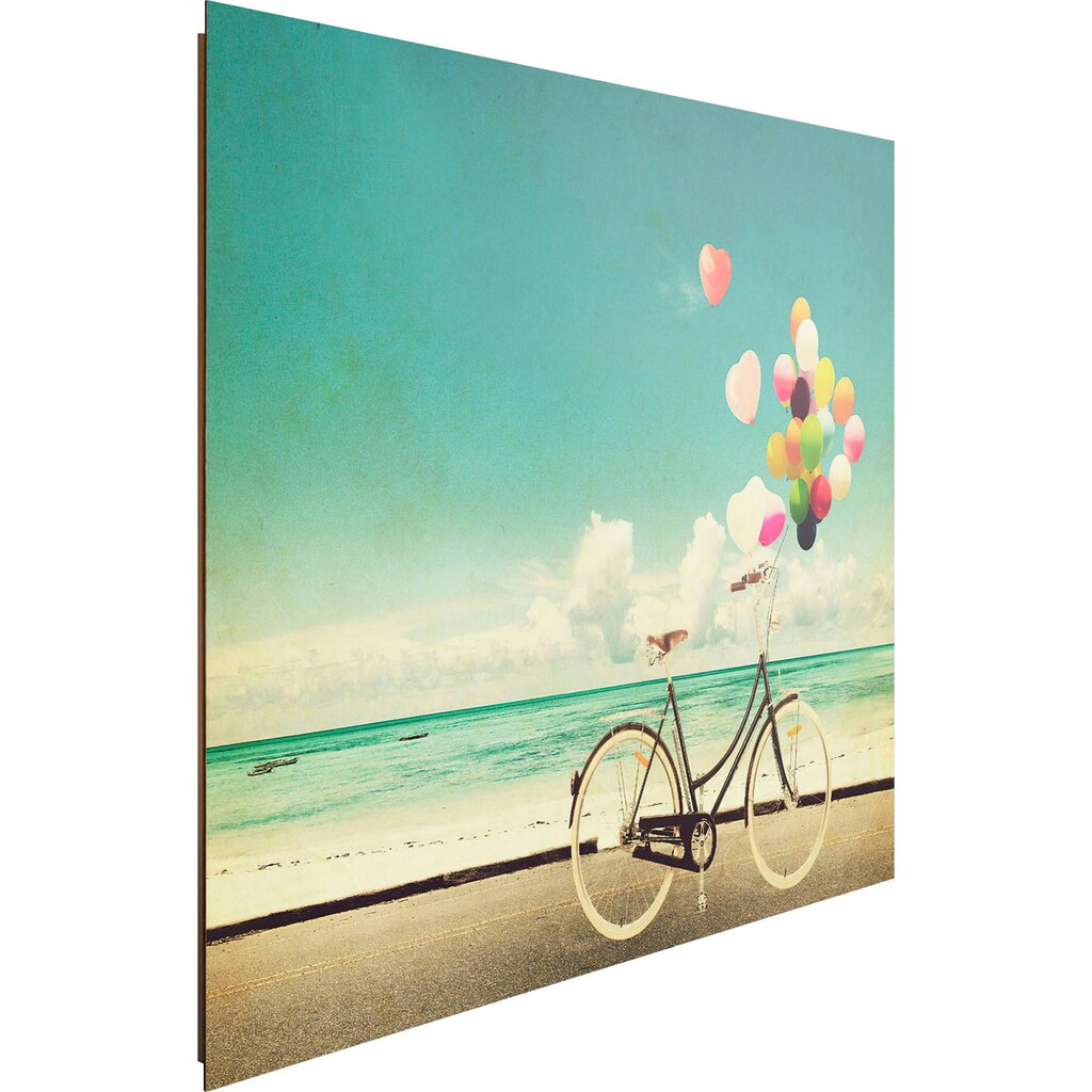 Reinders! Holzbild »Deco Panel 60x90 Balloon Bike«
