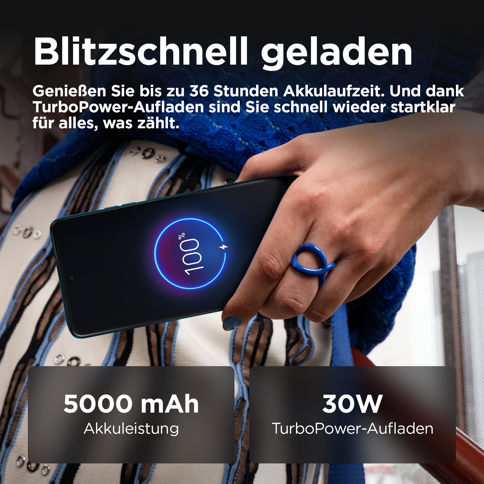Motorola Smartphone »moto g75 256GB«, Aqua Blue
