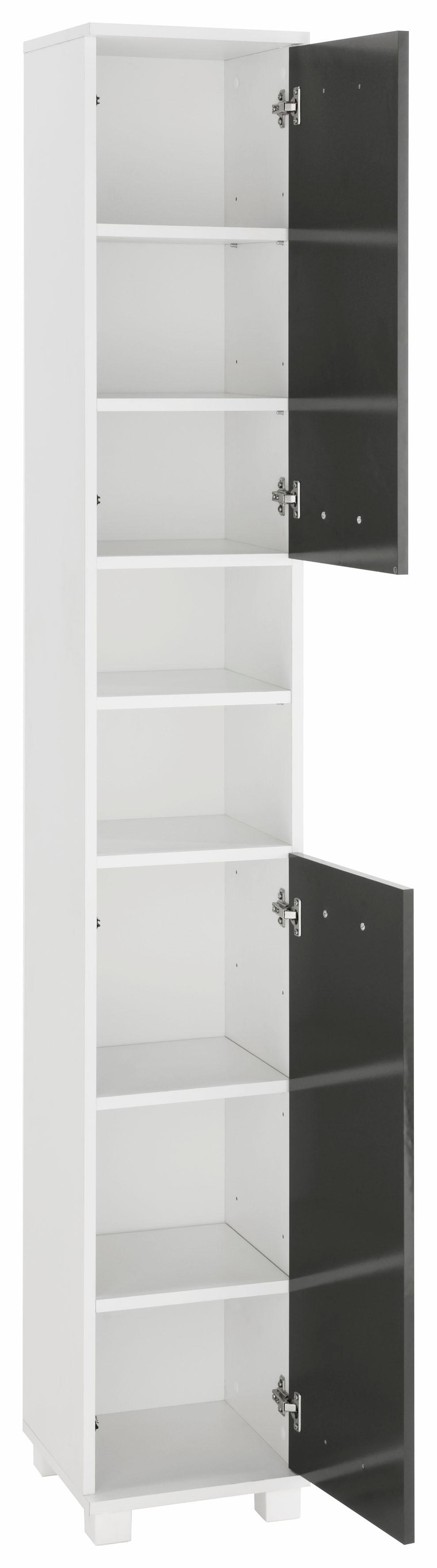 Schildmeyer Hochschrank »Colli«, Höhe 193,7 cm, Badezimmerschrank mit Metallgriffen, Ablageböden