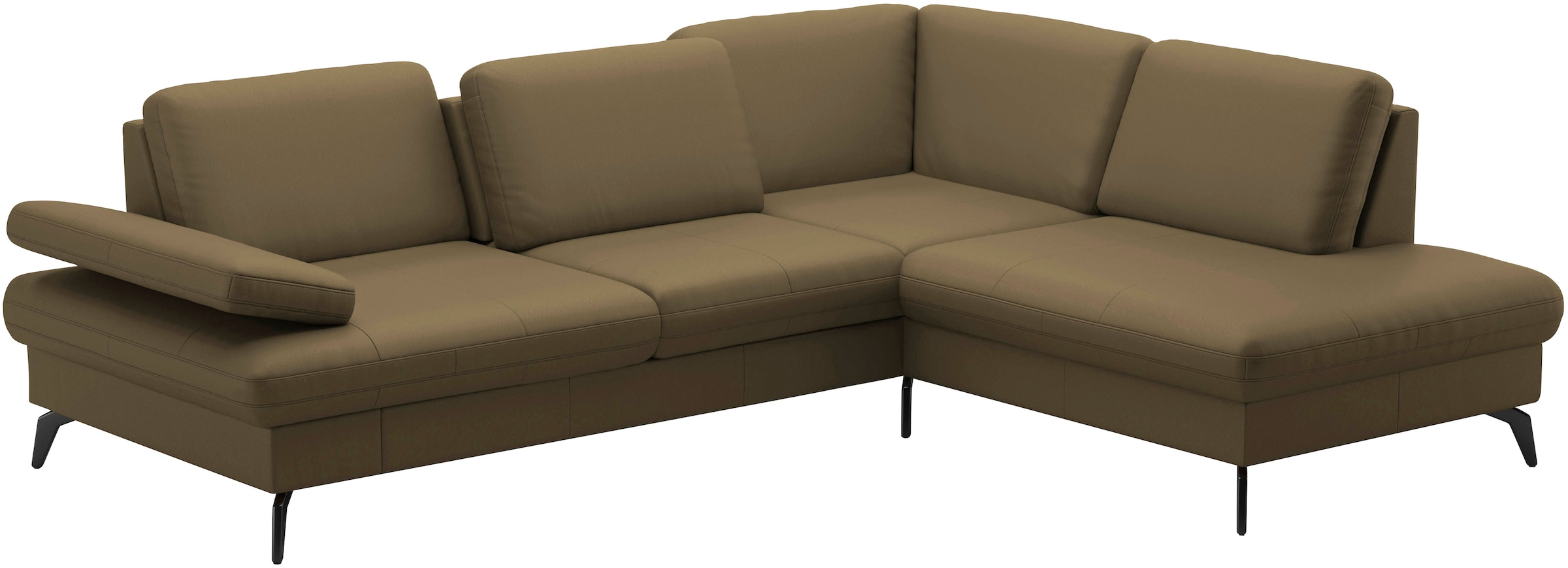 sit&more Ecksofa »Morris L-Form, inkl. Sitztiefenverstellung«, wahlweise mit Armteilverstellung, Bettfunktion & Bettkasten