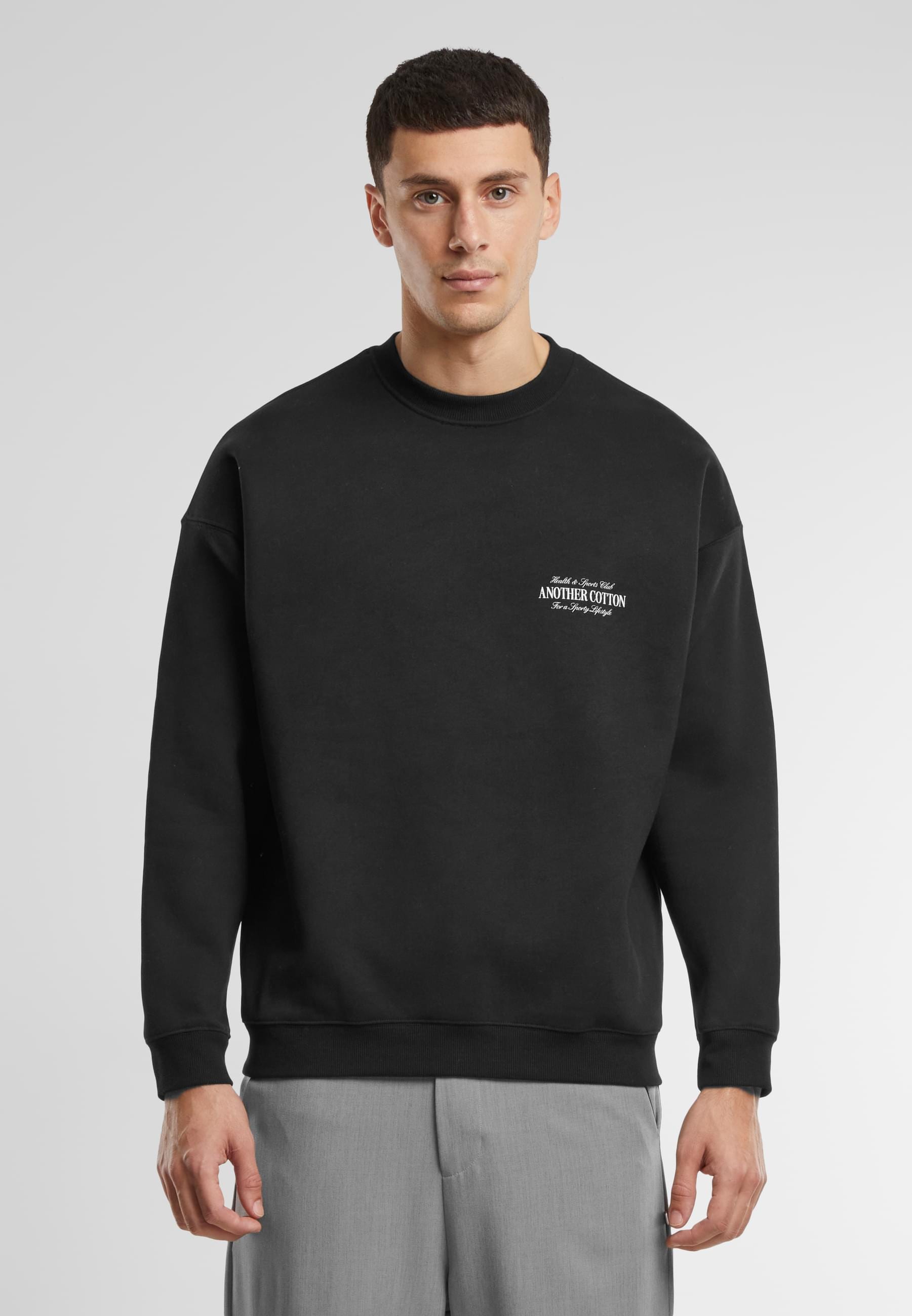 Another Cotton Lab Rundhalspullover »Another Cotton Lab Health and Sports Club Oversized Sweatshirt«, (1 tlg.)