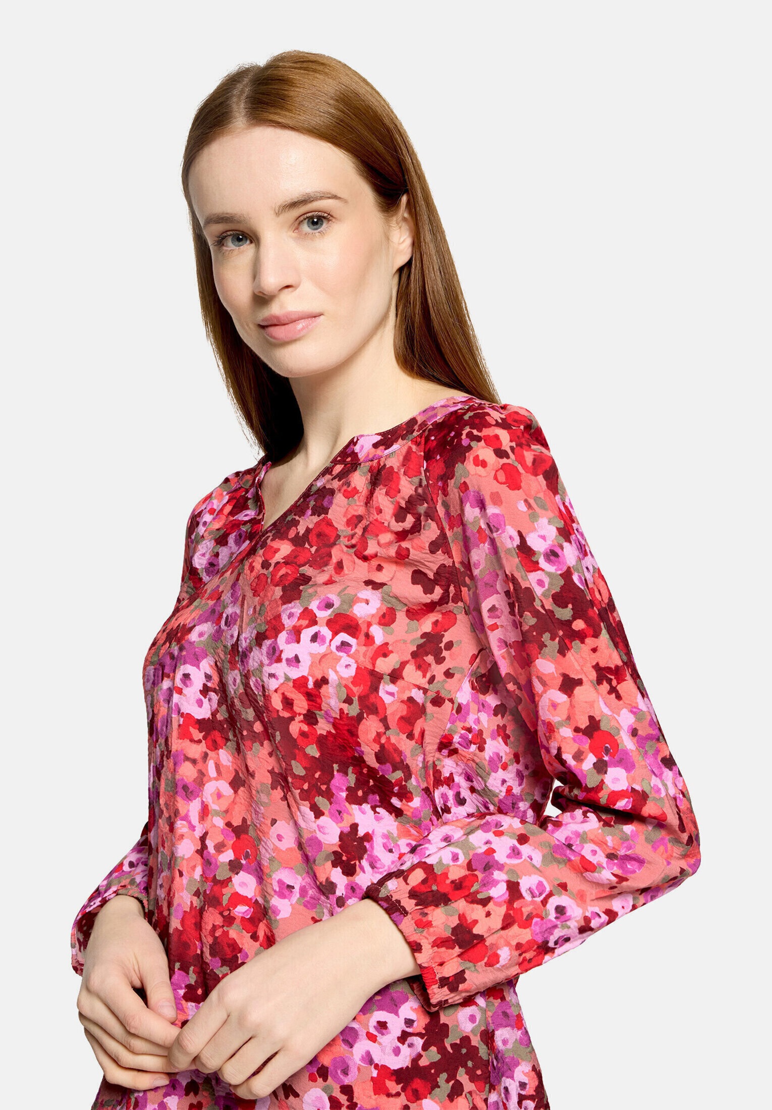 Cartoon Shirtbluse »Damen mit Raffung«
