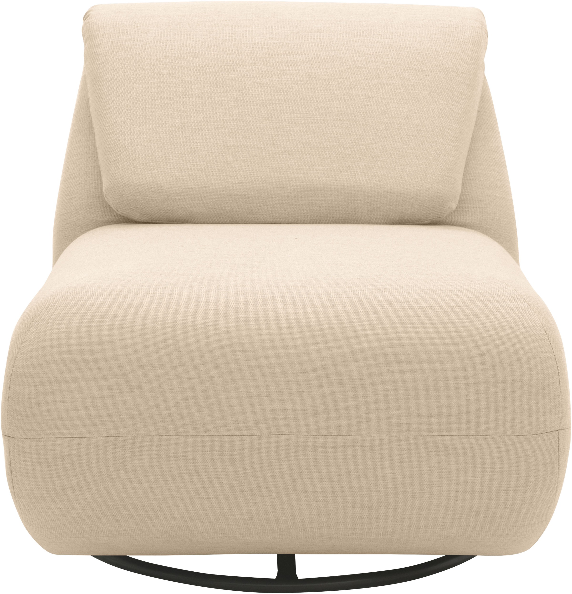 Sessel DOMO COLLECTION "Sonner, wahlweise mit Swivelfunktion", beige, B:68cm H:67cm T:88cm, 100% Olefin, Sessel, Sessel, Um 360 Grad drehbar, Rücken aufstellbar, Drehsessel 3
