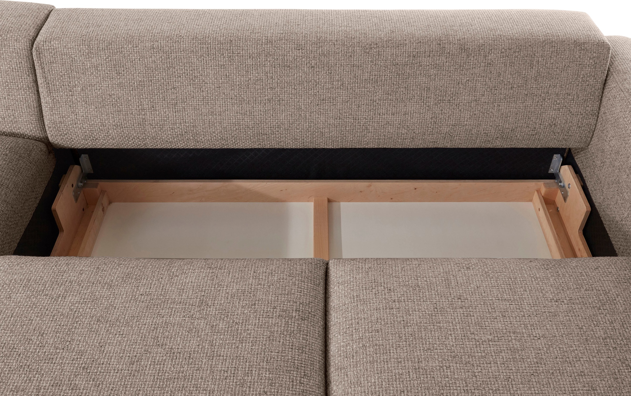 Places of Style Ecksofa »Bloomfield, bequem und elegant, OTTOs Choice, L-Form«, wahlweise mit Bettfunktion und Bettkasten