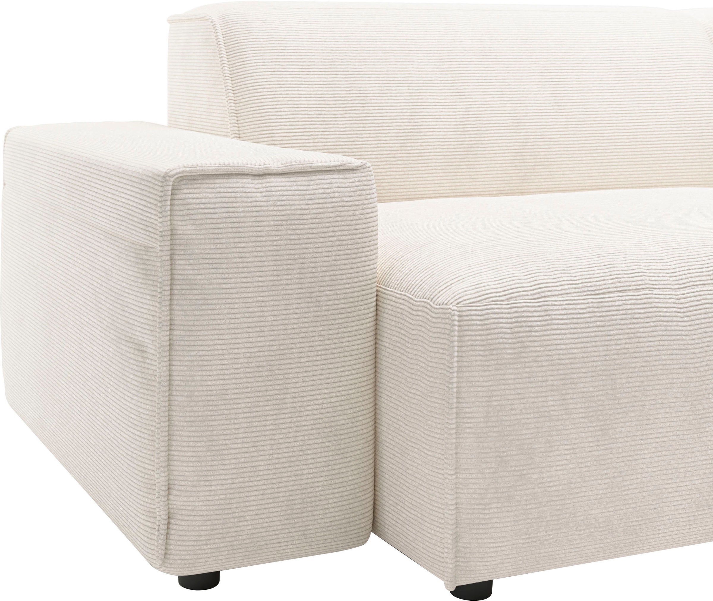 andas Ecksofa »Glimminge L-Form auch in Breitcord, Feincord + Easy care-Bezug,«, Breite 234, Zierkissen