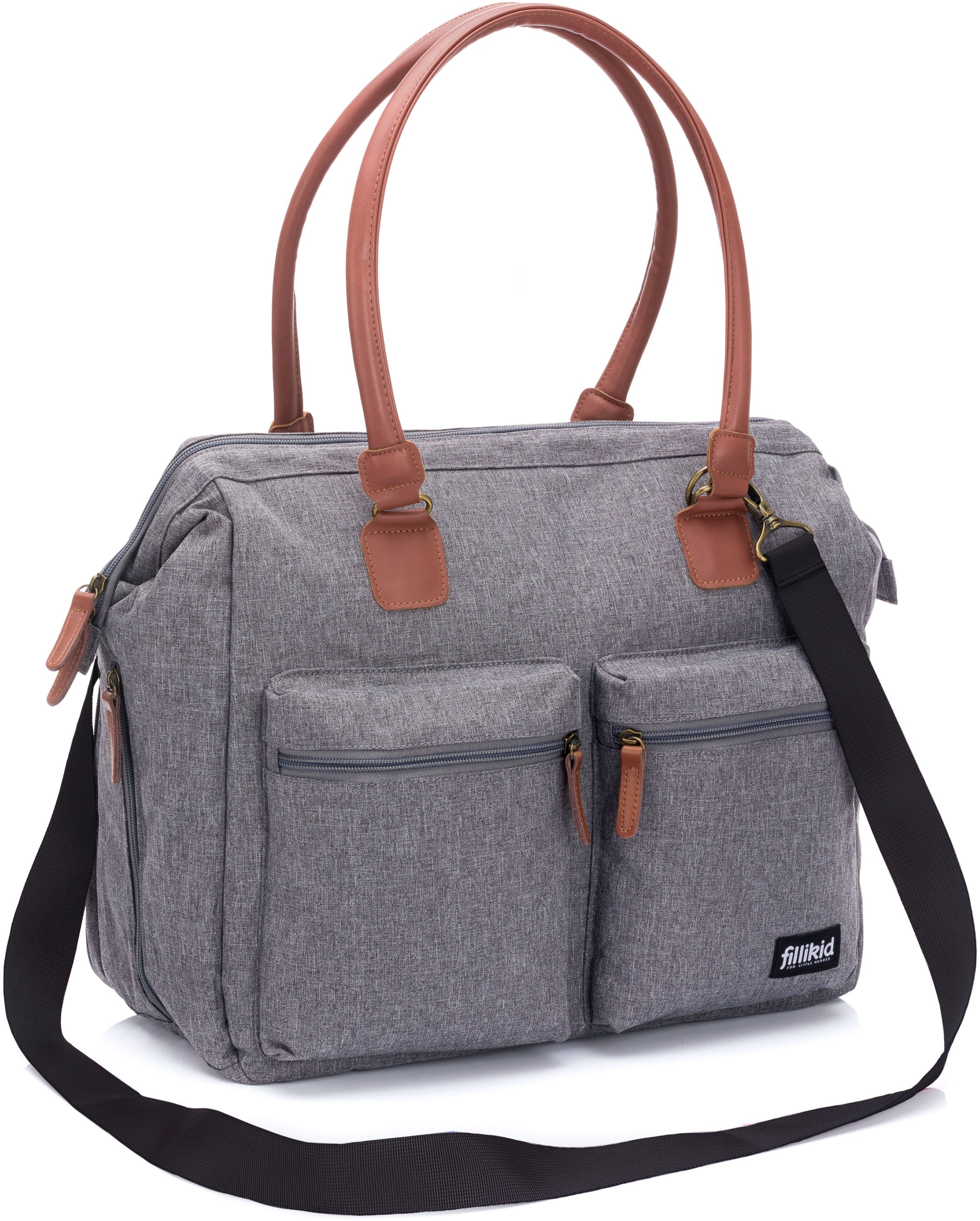 Fillikid Wickeltasche »Oxford, grau melange«, mit Wickelunterlage