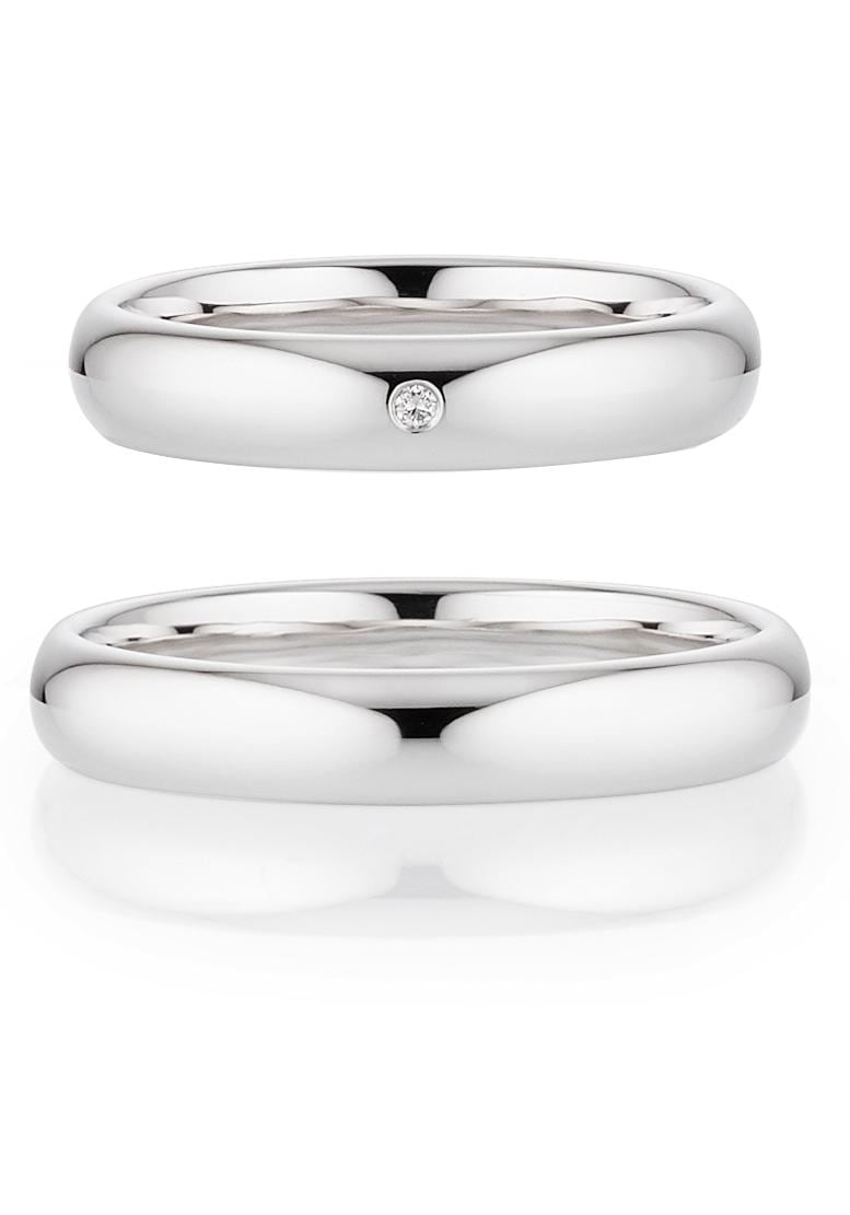 Bruno Banani Trauring »Schmuck Geschenk, Ehering Hochzeit Damenring Herrenring«, wahlweise mit oder ohne Brillant, Made in Germany