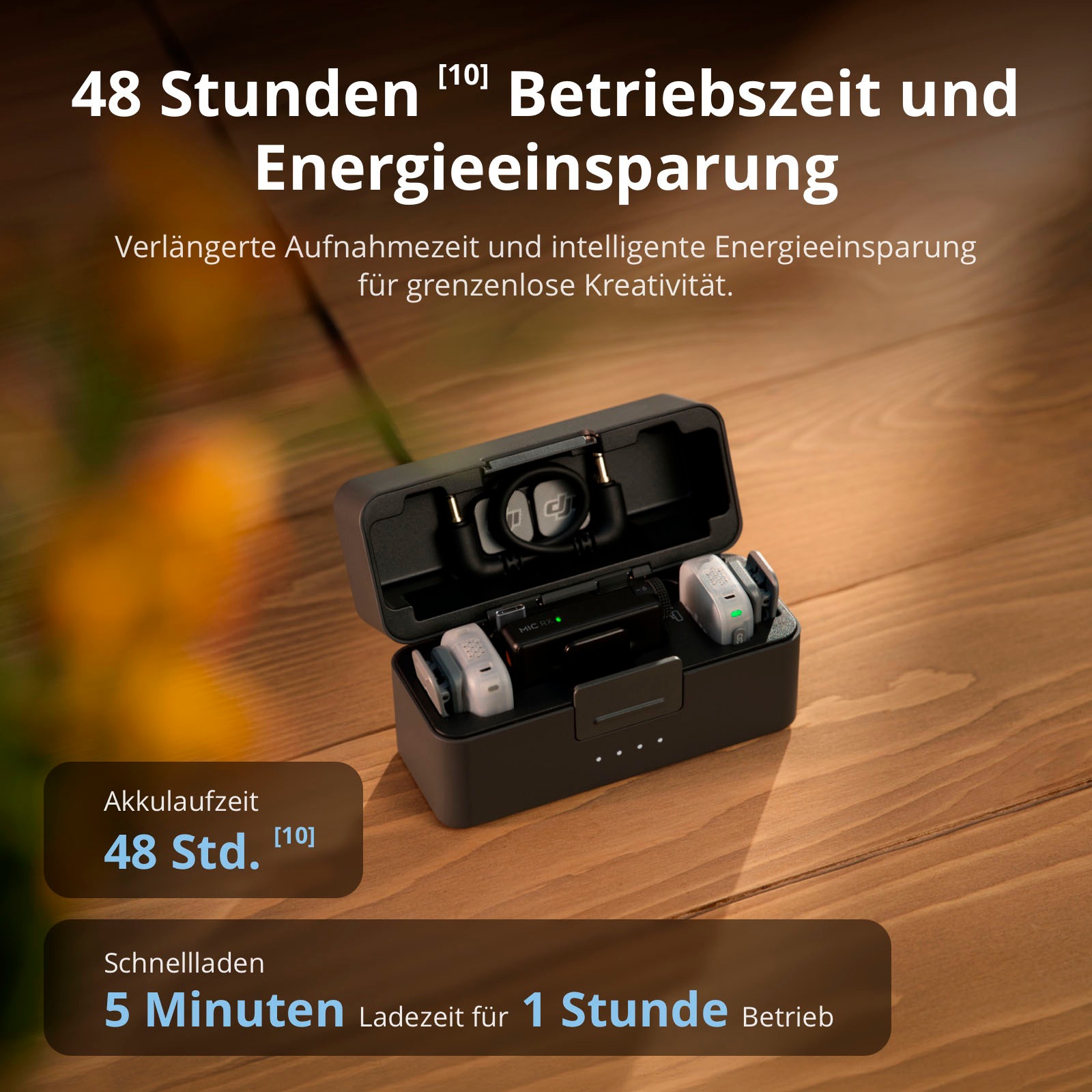 DJI Mikrofon »Mic Mini 2 (2 TX + 1 RX + Charging Case)«