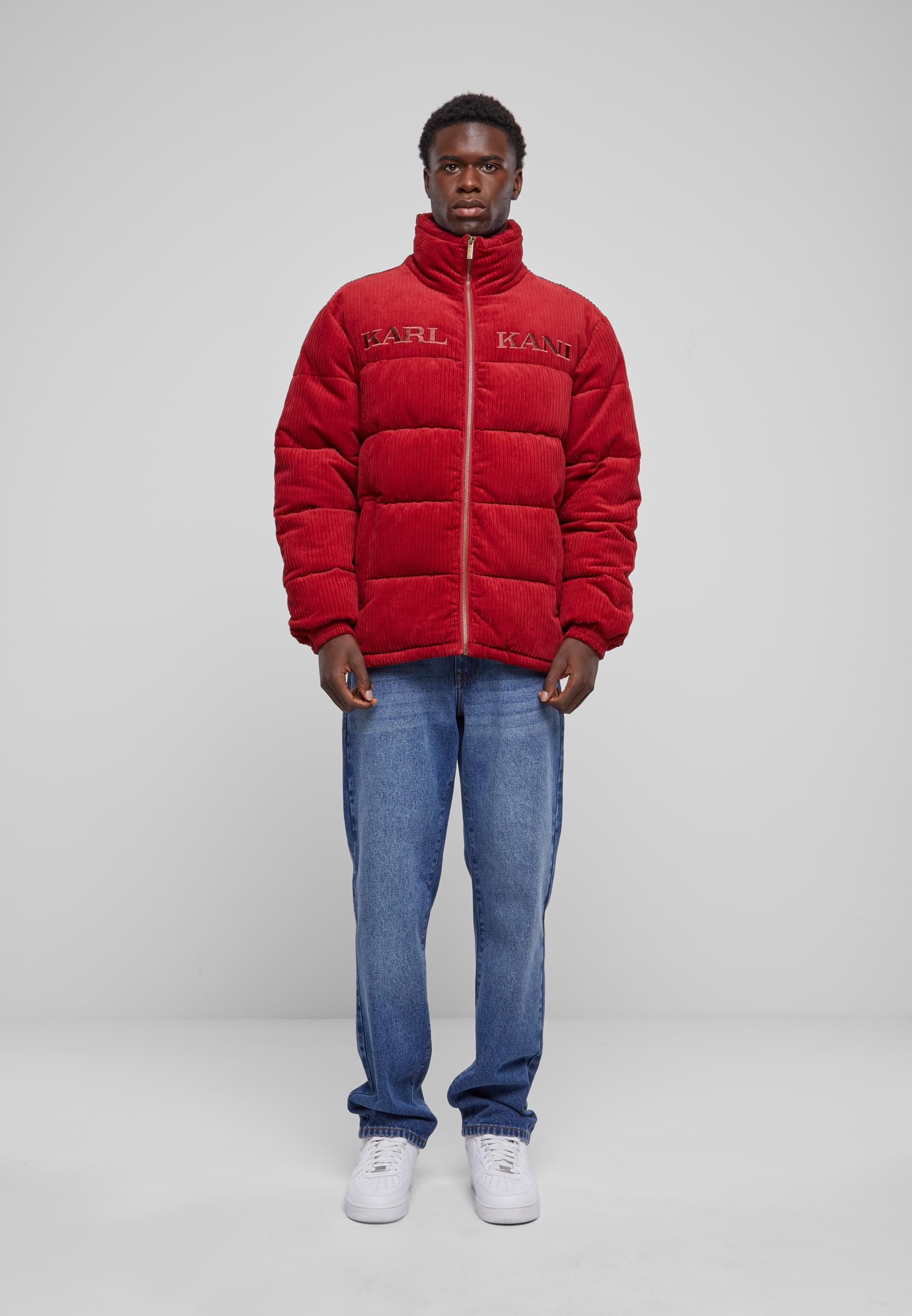 Karl Kani Winterjacke »Karl Kani Unisex KM233-038-1 KK Retro Corduroy Puffer Jacket«, (1 St.), ohne Kapuze