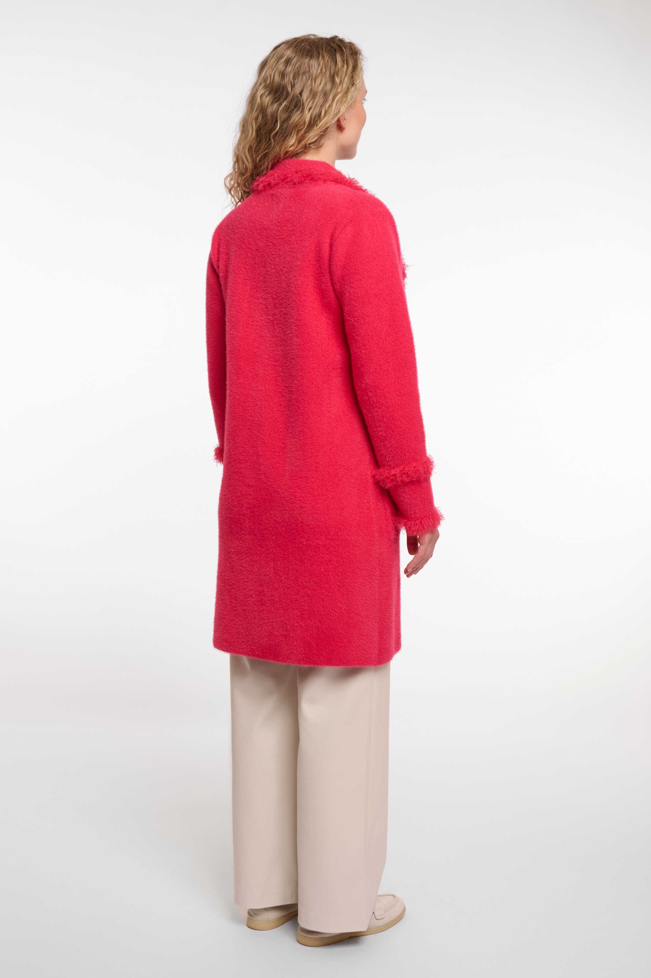 Rino & Pelle Longstrickjacke »CATENA« mit Fransendetails und Knöpfen