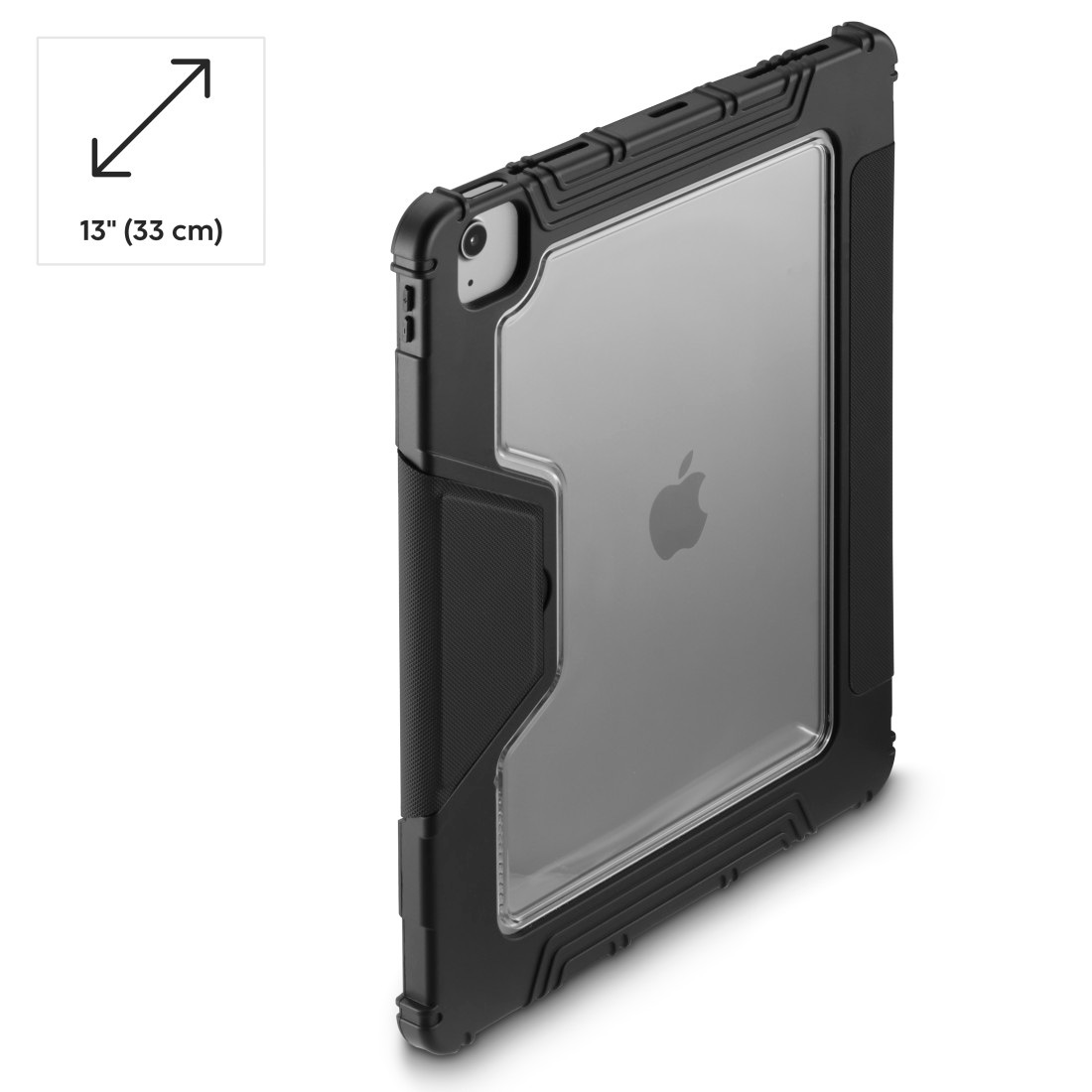 Hama Tablet-Hülle »Outdoor-Tablet-Hülle für iPad Air 13“, stoßfest, Standfunktion« Stoßschutz, Stifthalter, Standfunktion, transparenter Rücken