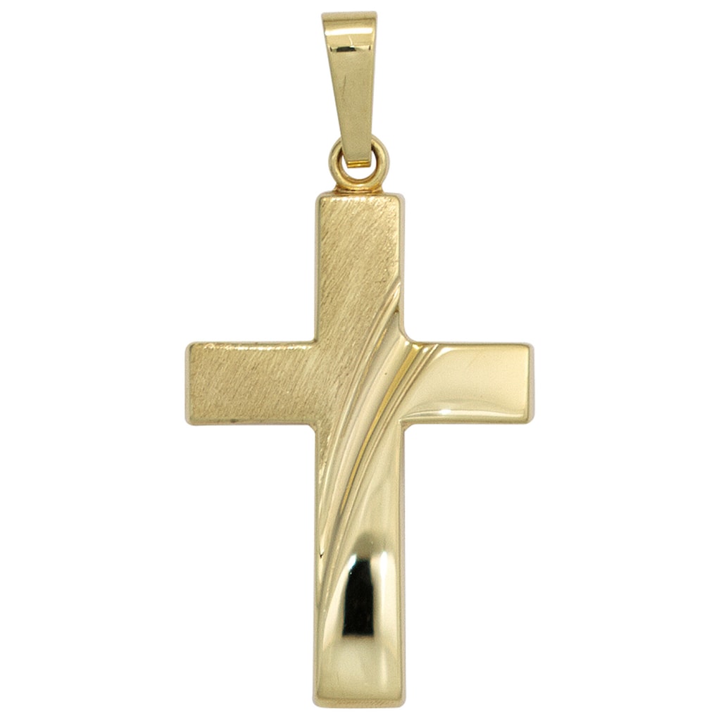 JOBO Kreuzanhänger »Anhänger Kreuz« 585 Gold