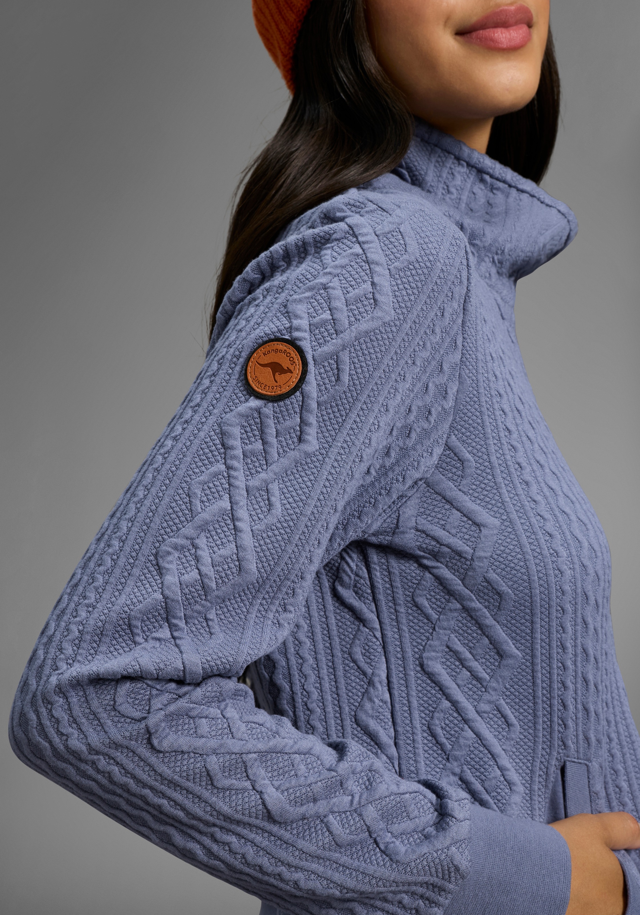 Thumbnail - KangaROOS Sweatshirt, mit kuschelig hohem Kragen