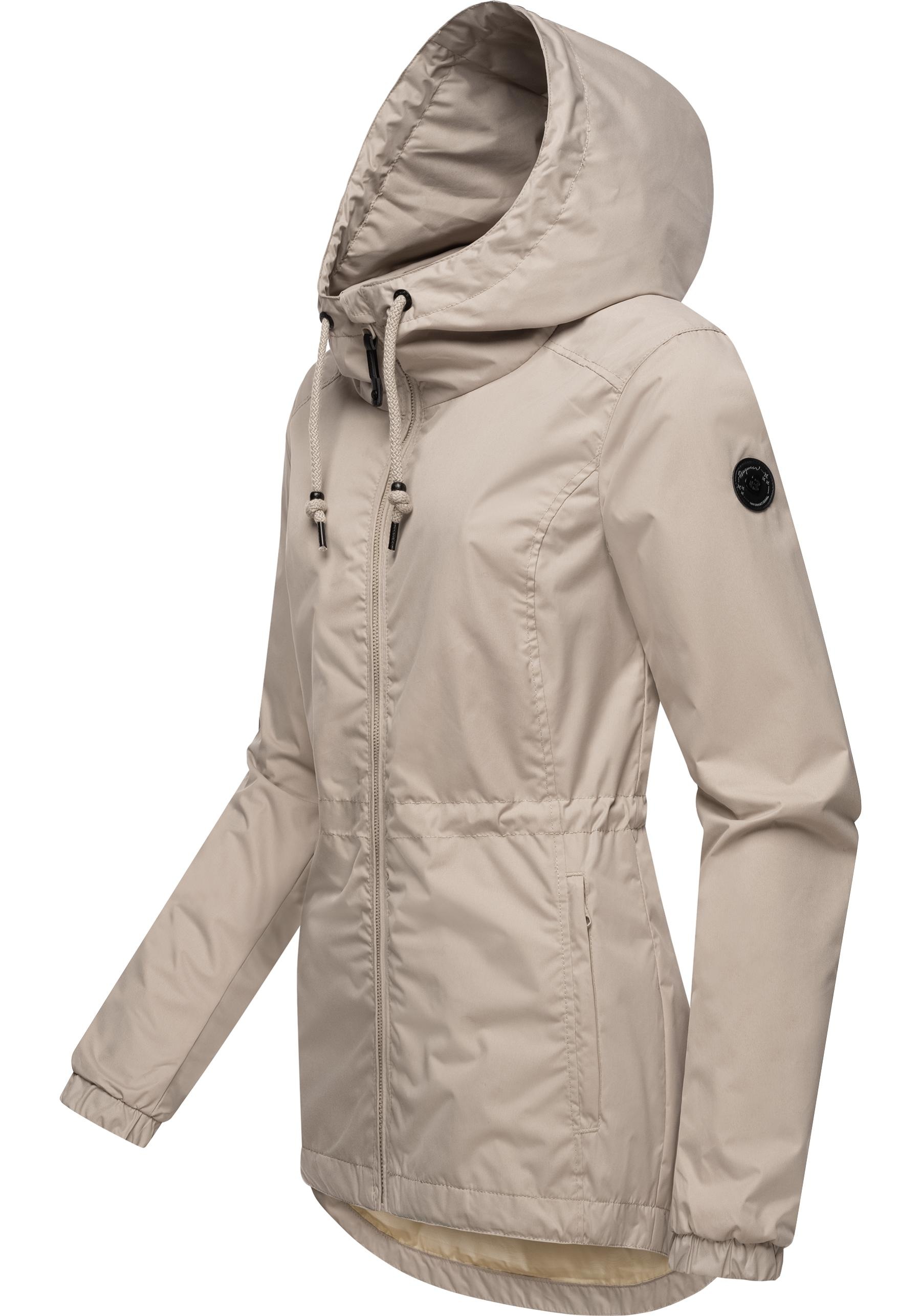 Ragwear Outdoorjacke »Danka«, mit Kapuze, Wasserdichte Übergangsjacke mit großer Kapuze