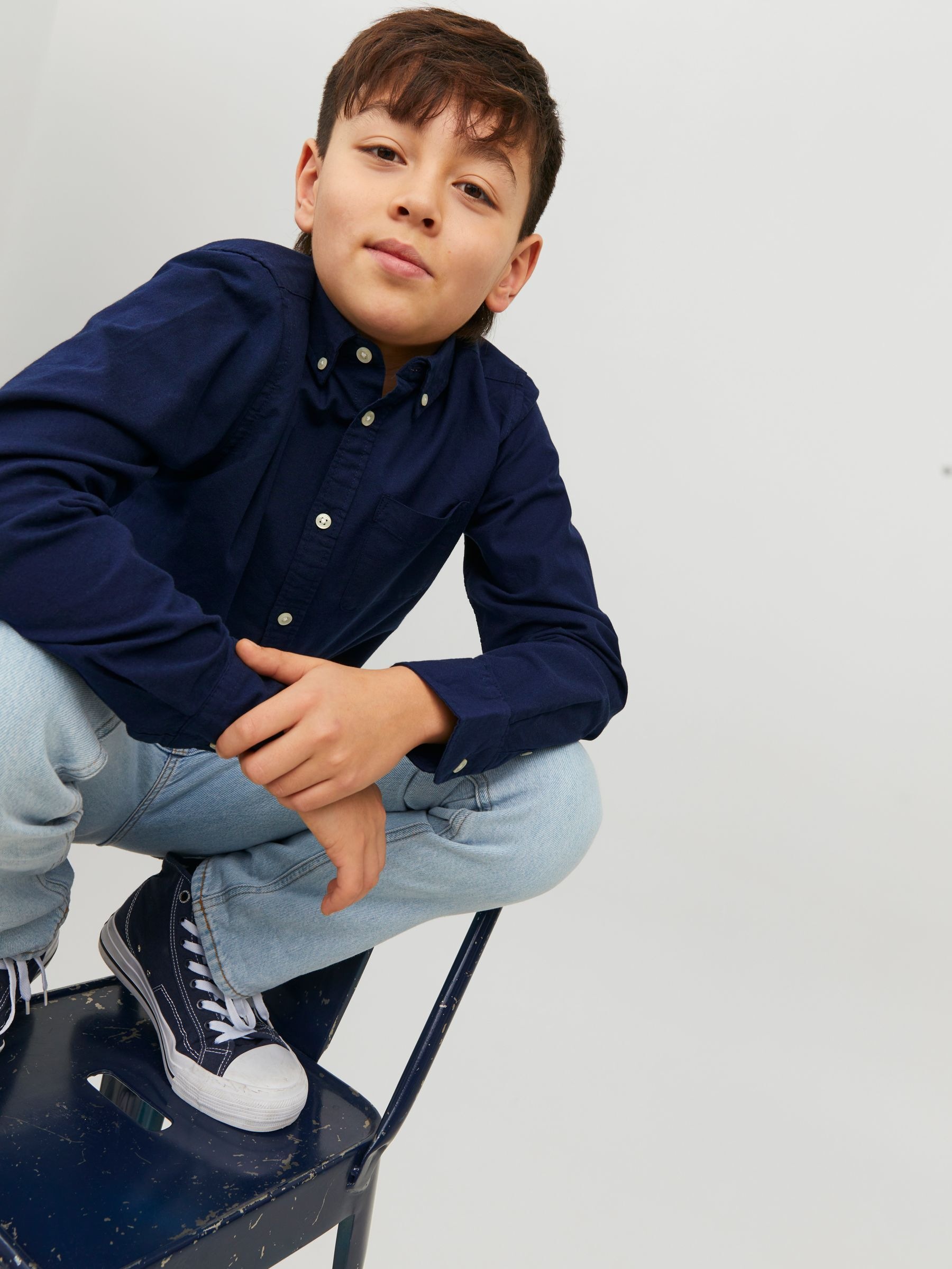 Jack & Jones Junior Langarmhemd »JJEOXFORD SHIRT L/S NOOS JNR«