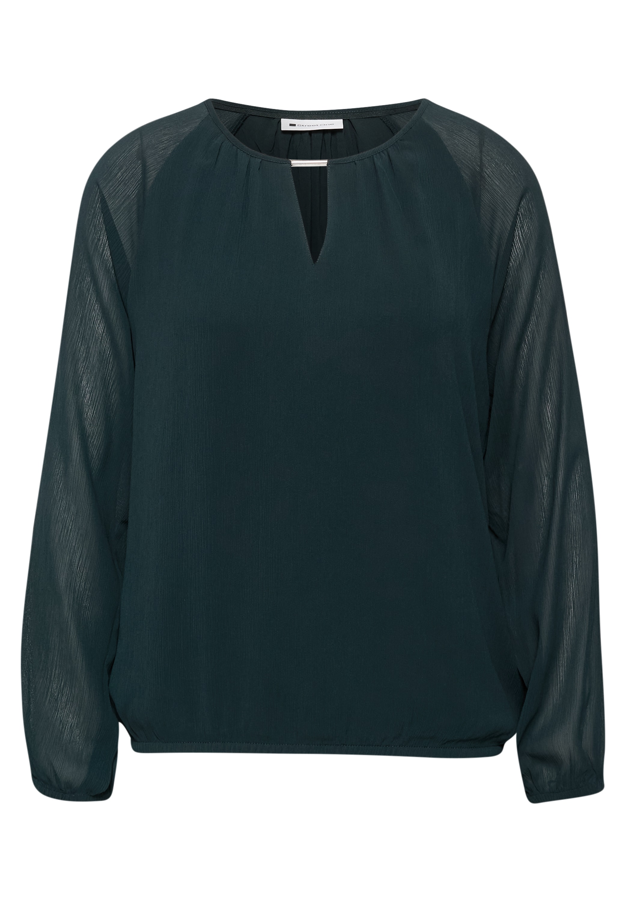 STREET ONE Chiffonbluse Tunika mit Cut-Out-Detail