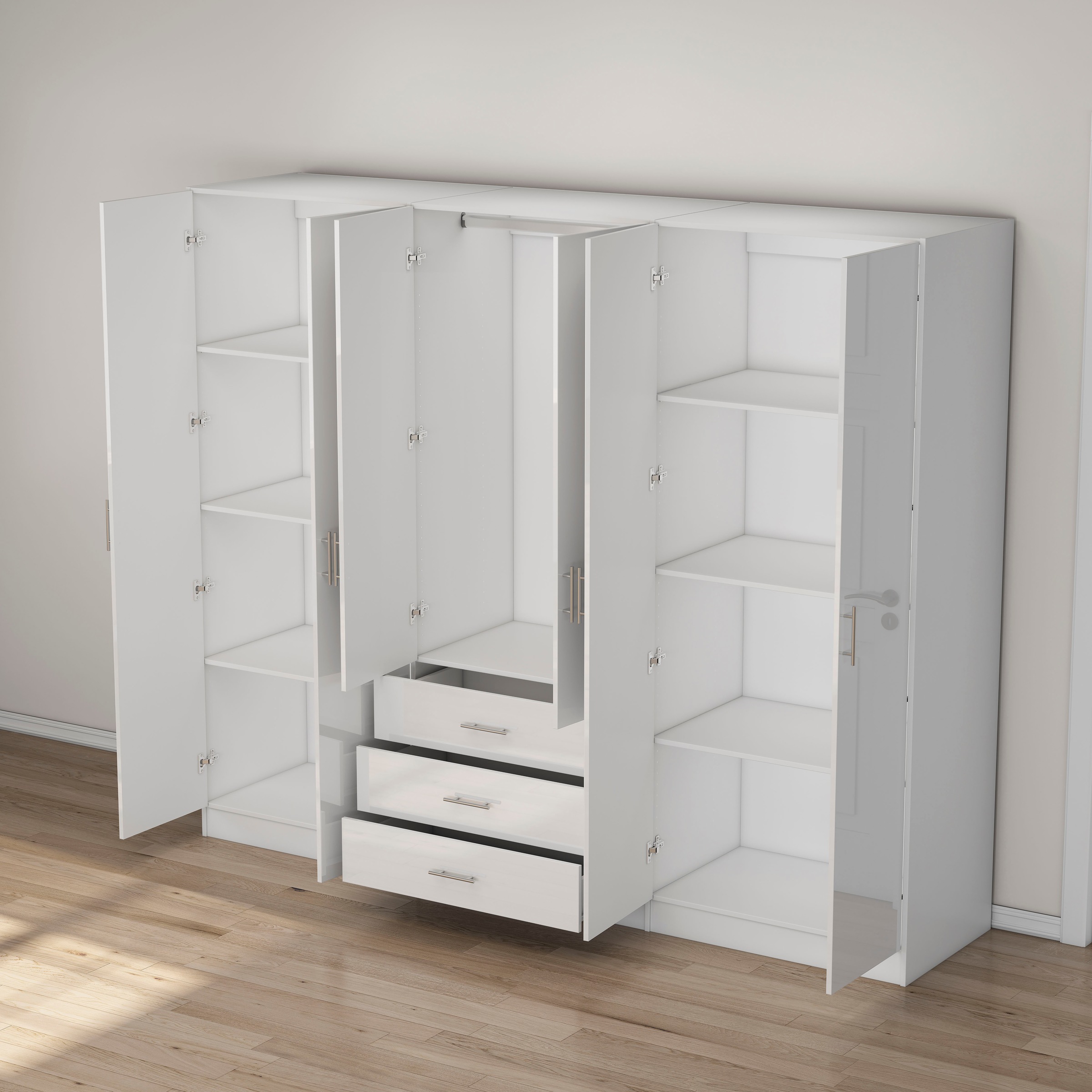 OTTO home Kleiderschrank »Trento Schlafzimmerschrank Garderobe hochglanz Bestseller«