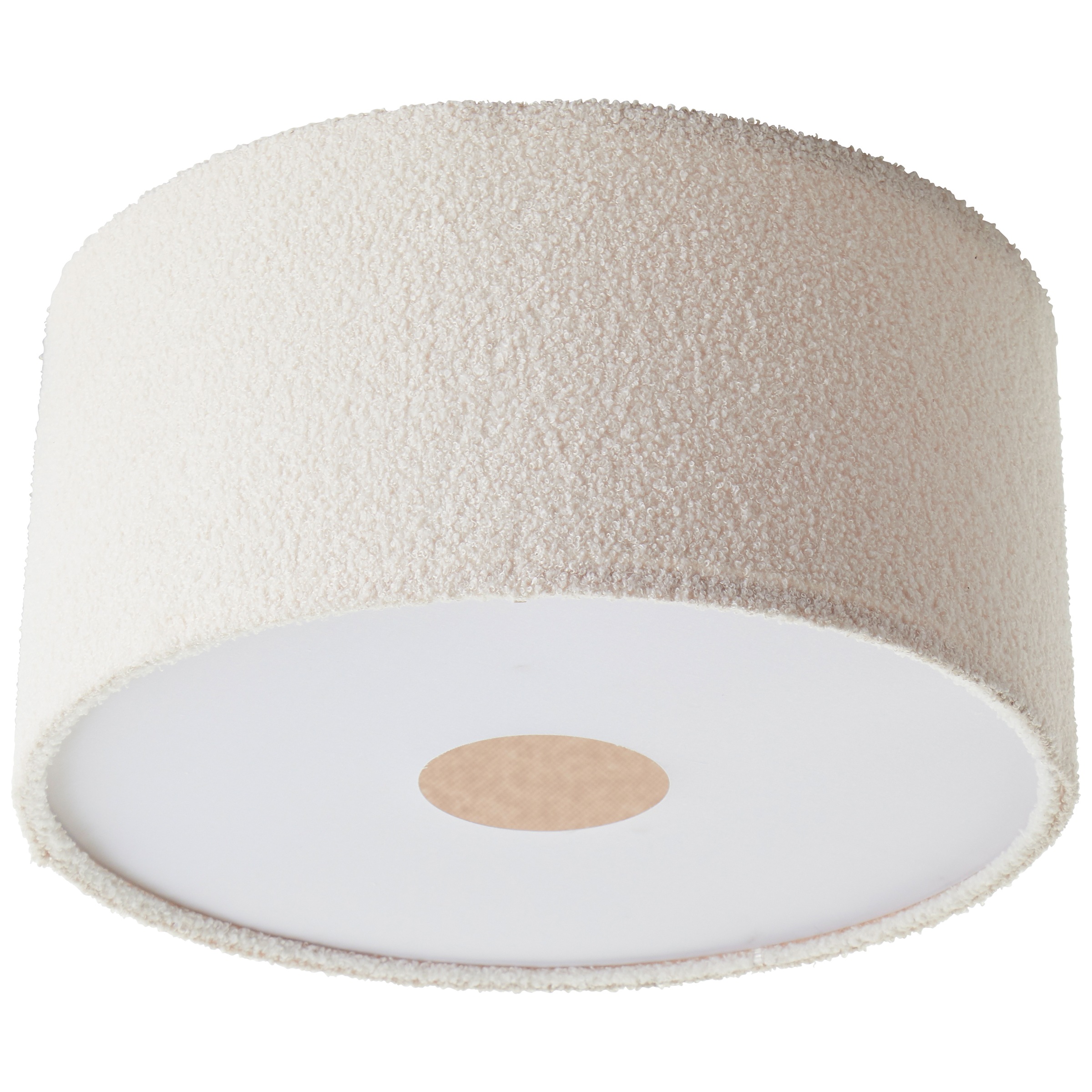 Brilliant Deckenleuchte »Teddy«, 3 flammig, Leuchtmittel E27 | ohne Leuchtmittel, flauschiger Teddystoff, 23 x 45 cm, 3 x E27, Textil, beige