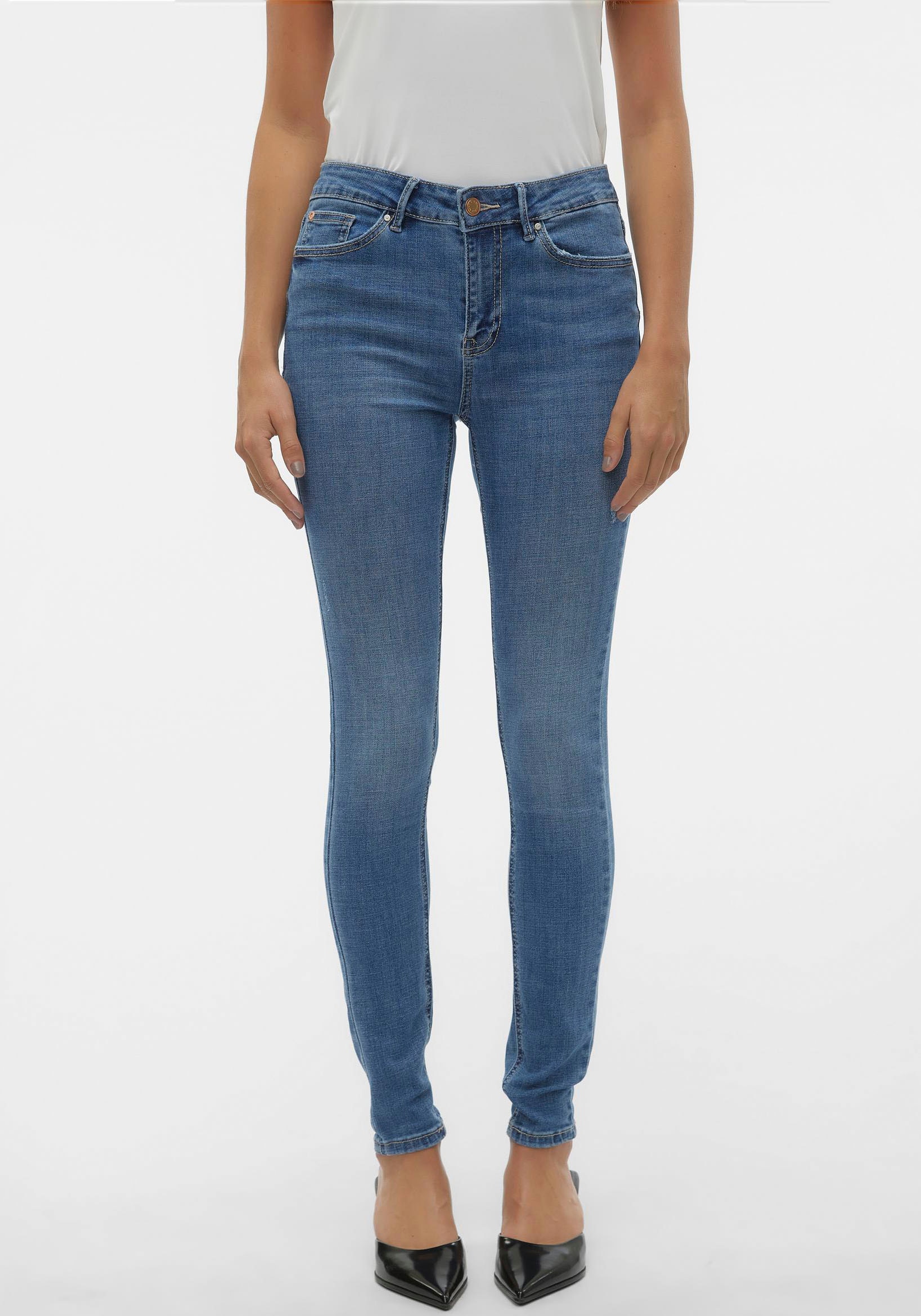 Vero Moda Skinny-fit-Jeans "VMFLASH MR SKINNY JEANS LI347 NOOS"