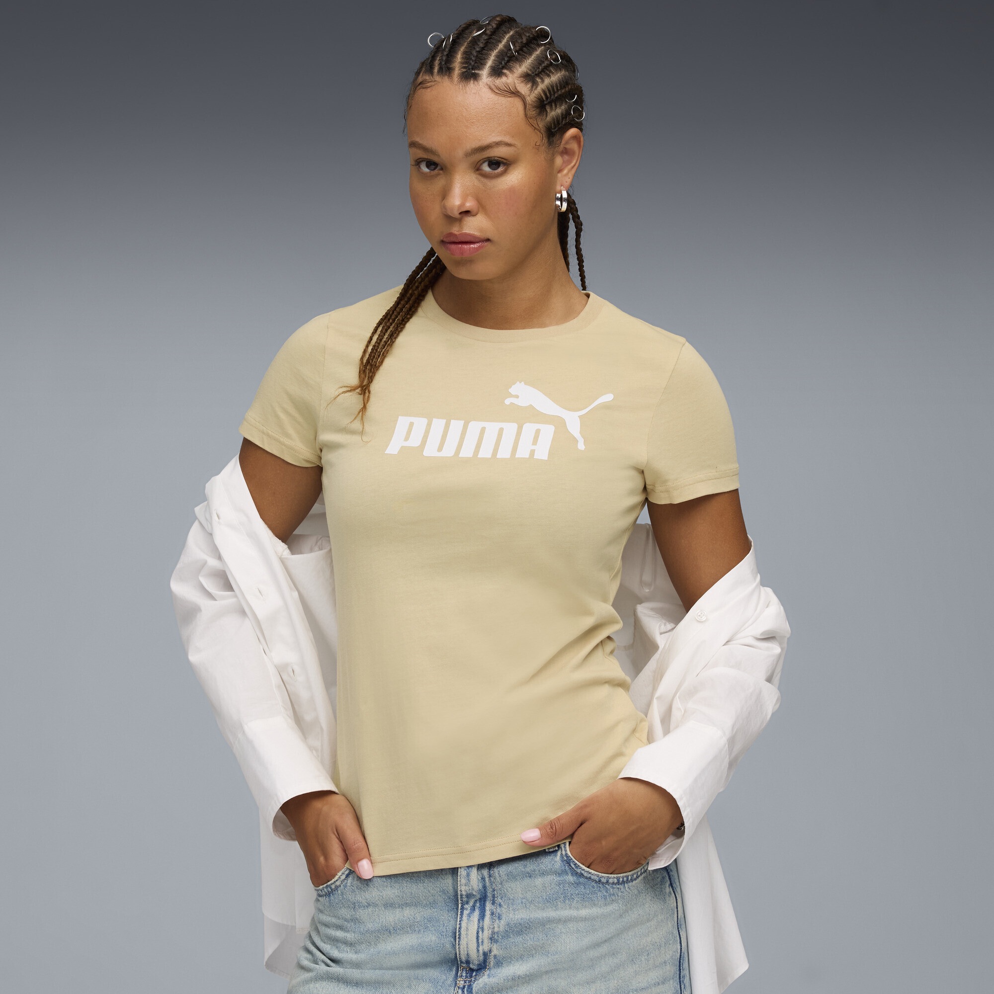PUMA T-Shirt "ESS No. 1 Logo T-Shirt Damen" günstig online kaufen