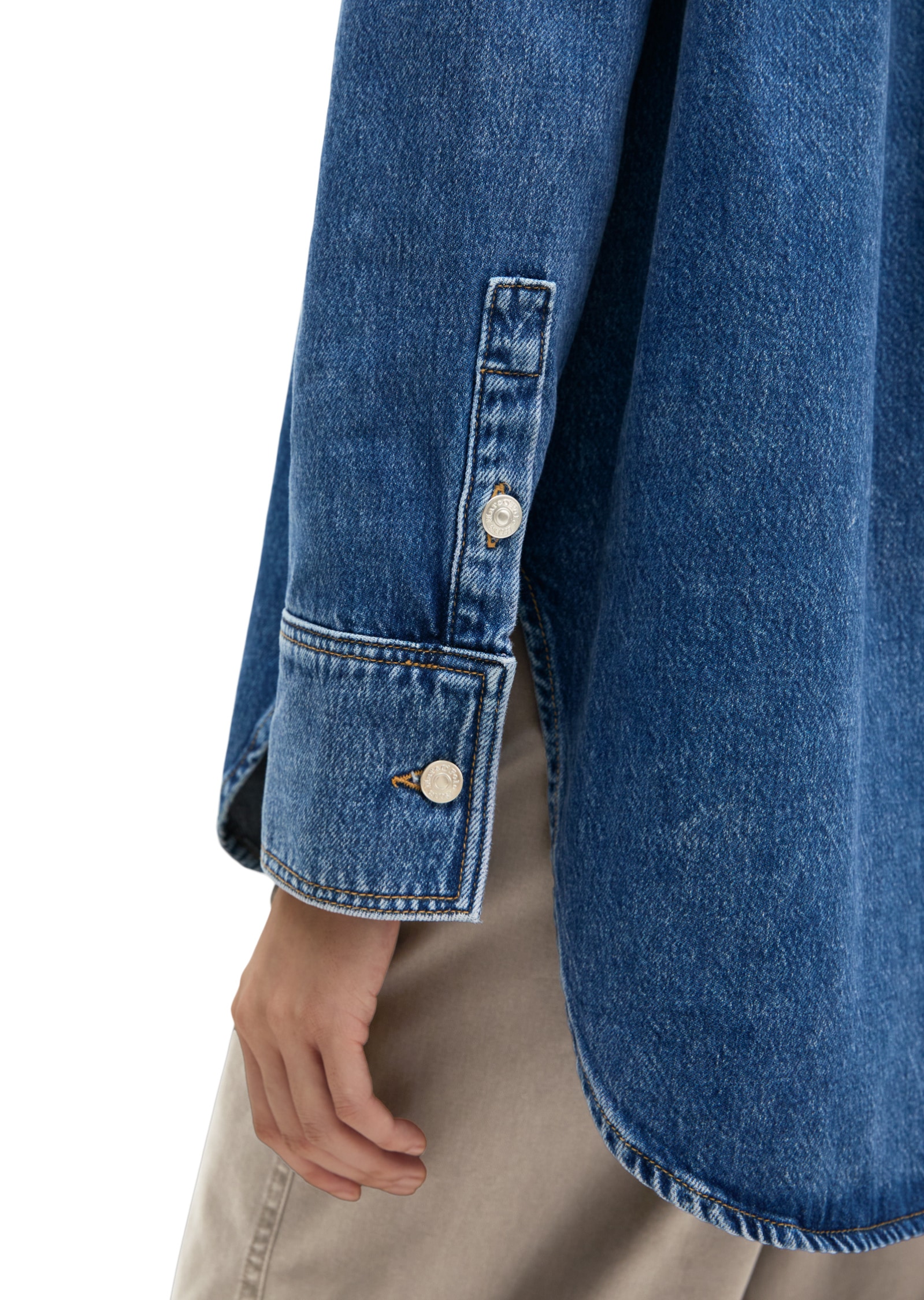 Marc O'Polo Langarmbluse »aus Rigid Denim«