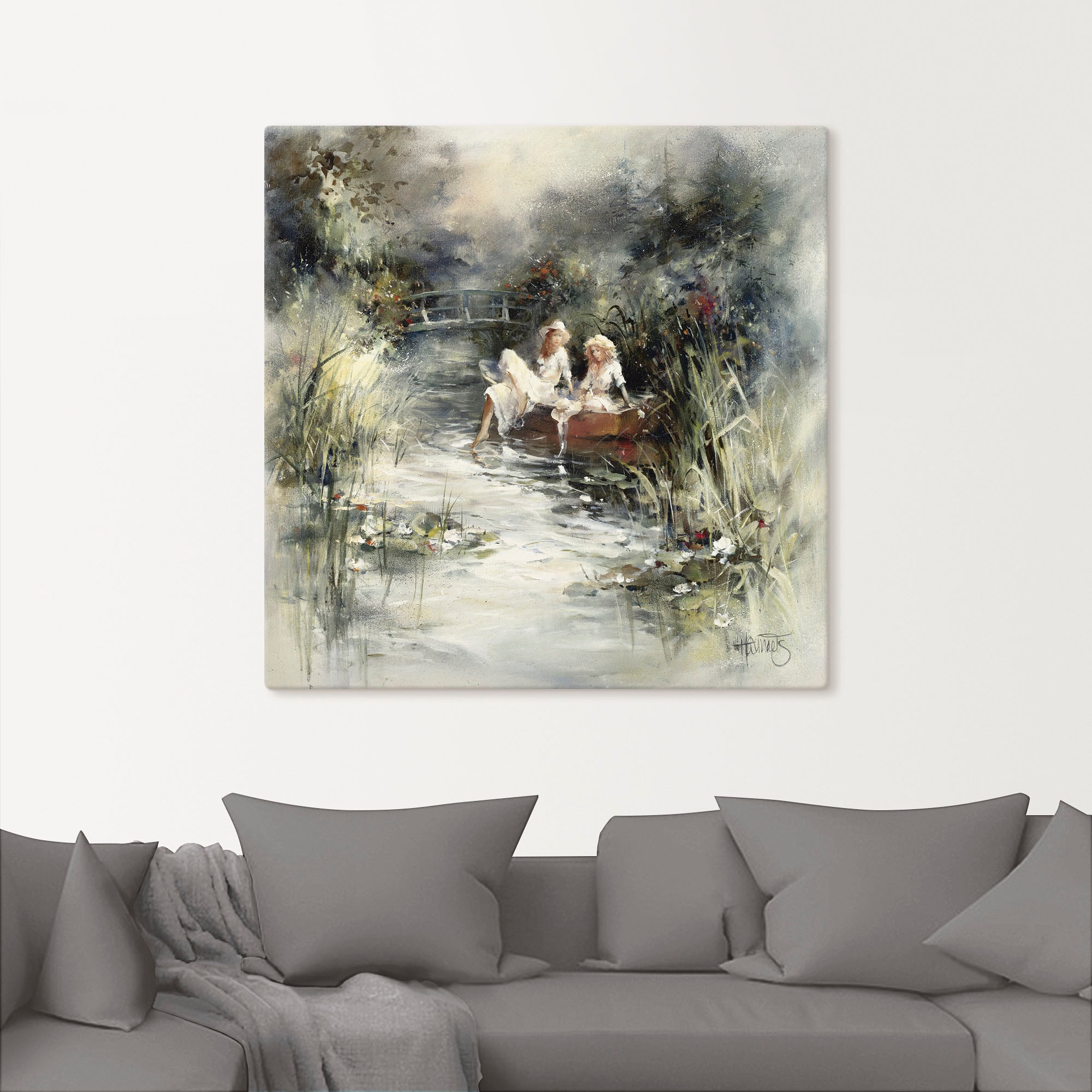Artland Wandbild »Frühlingsschein«, Frau, (1 St.), als Leinwandbild, Poster, Wandaufkleber in verschied. Größen